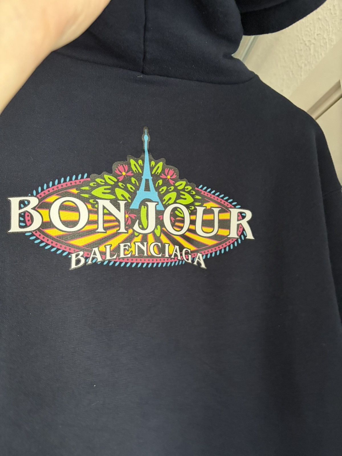 Balenciaga Balenciaga “Bonjour” Hoodie Size US XXS / EU 40 - 3 Thumbnail