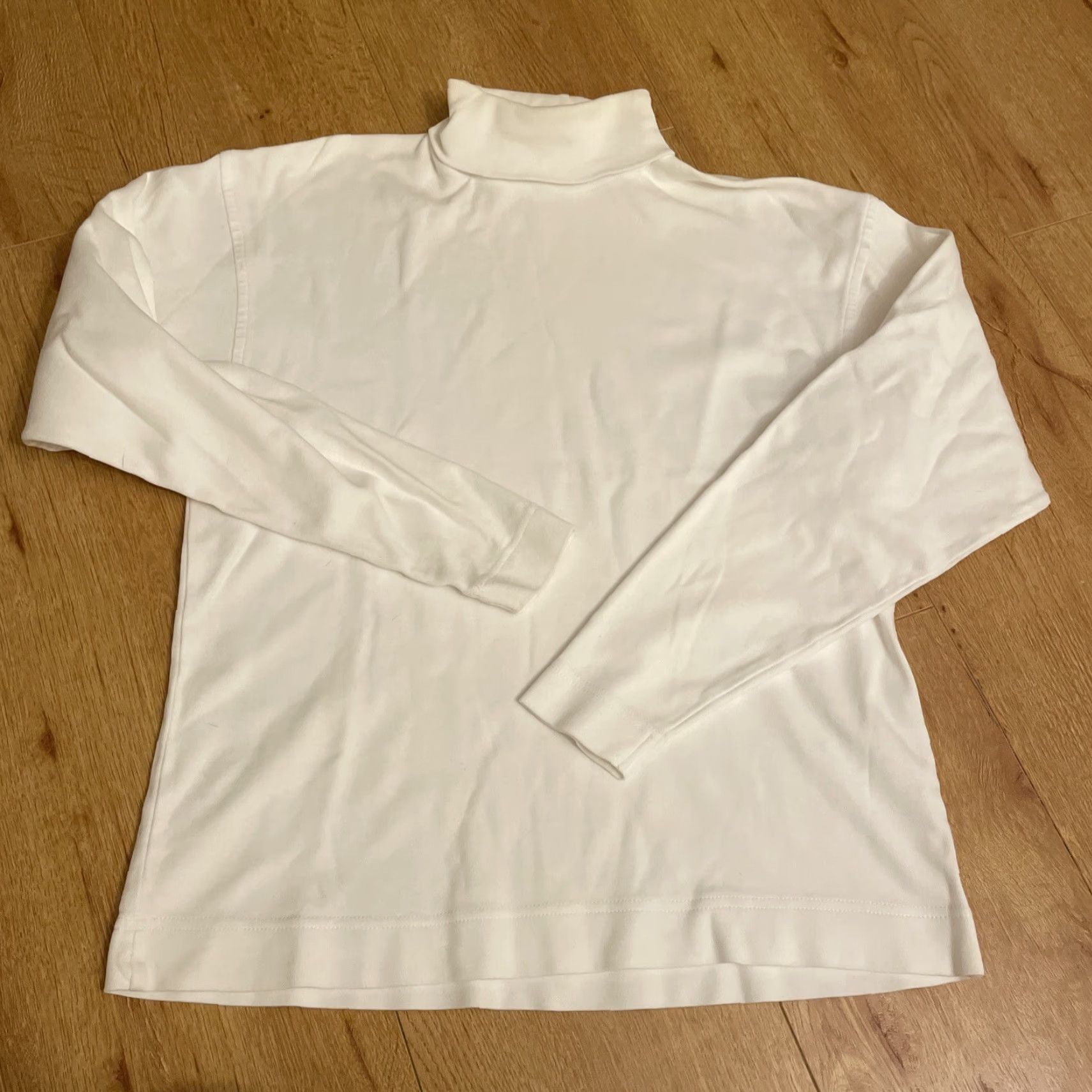 Banana Republic VINTAGE Banana Republic Y2K Knit Turtleneck shirt White Women's Classic Small Preppy Pullover Knit Sweater Women Size S / US 4 / IT 40 - 6 Thumbnail