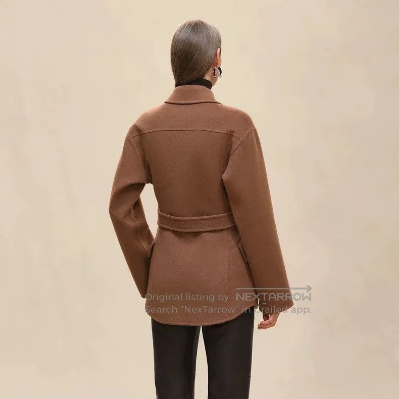 Hermes Hermes Cashmere Coat, Dark Brown, 100% Cashmere, Equestria Size S / US 4 / IT 40 - 3 Thumbnail