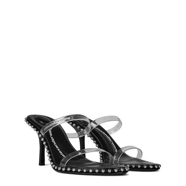Alexander Wang o1g2r1mq0824 Mules in Black Size US 8 / IT 38 - 3 Thumbnail