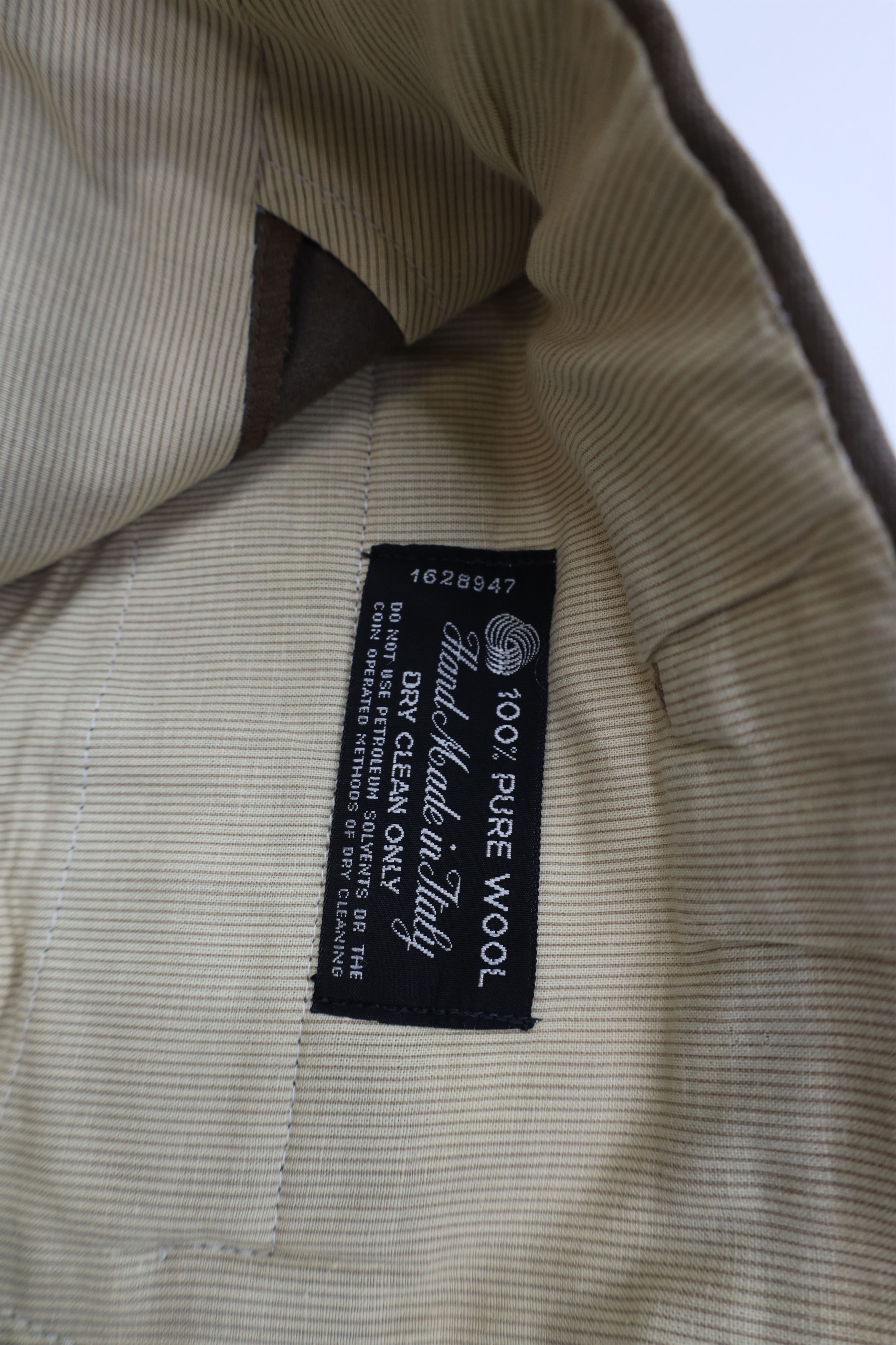 Vintage Vintage 70s Streetwear Wool Knit Wide Leg Chino Pants Beige Size US 38 / EU 54 - 6 Thumbnail