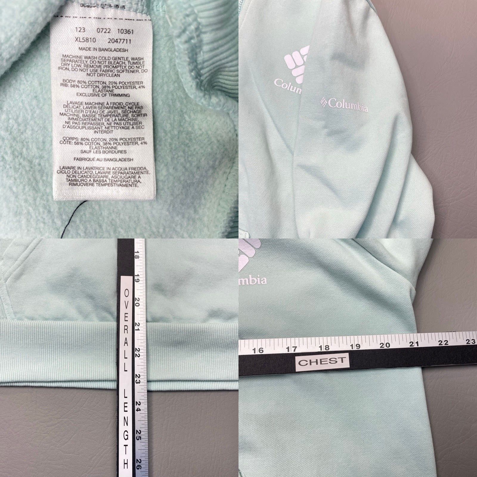 Vintage Columbia 1/4 Zip Pullover Sweatshirt Womens Size Large Mint Pockets 8444 Size L / US 10 / IT 46 - 8 Thumbnail