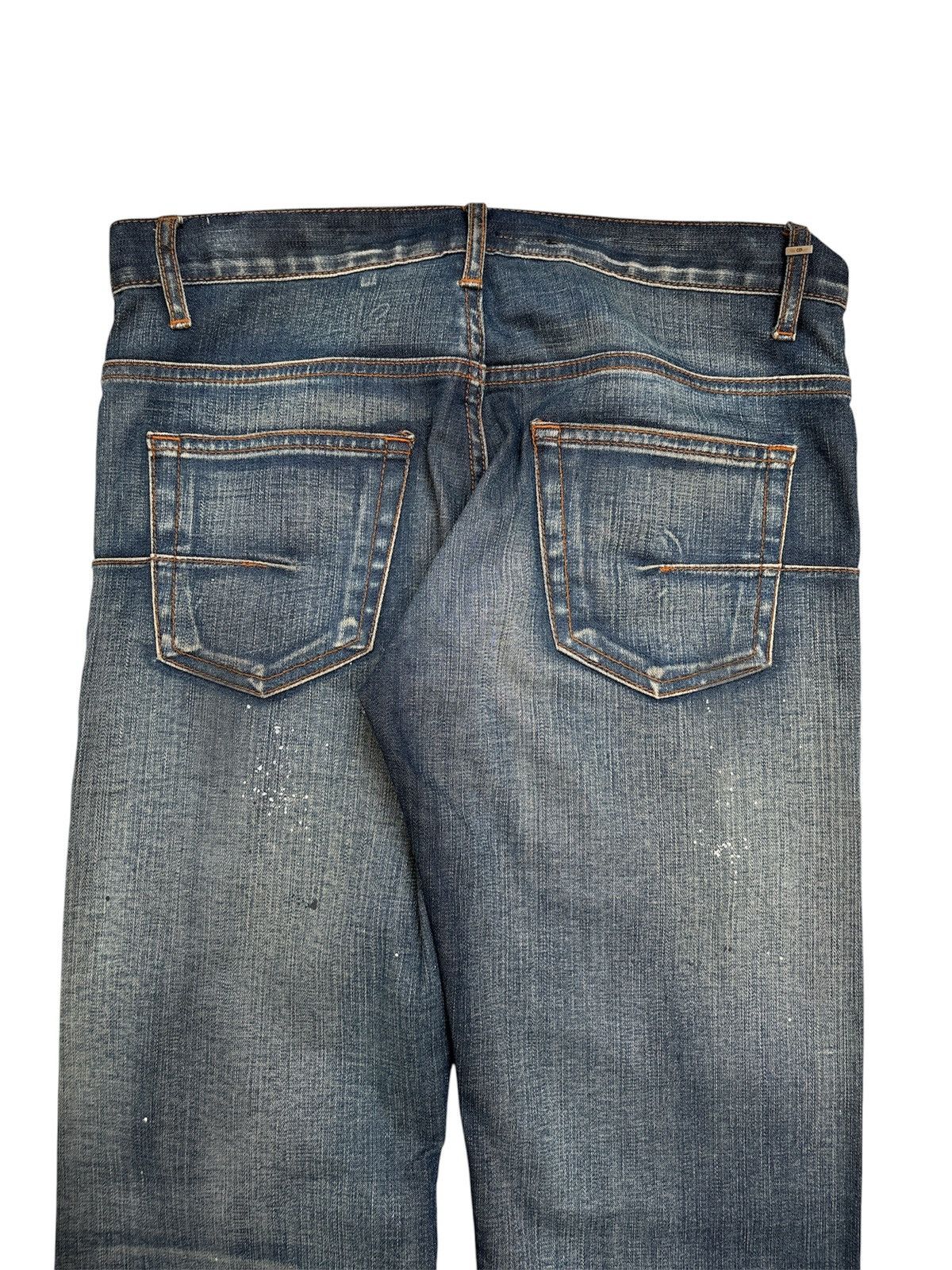 Dior Hedi Slimane Clawmark Indigo Denim Jeans Size US 29 - 4 Thumbnail