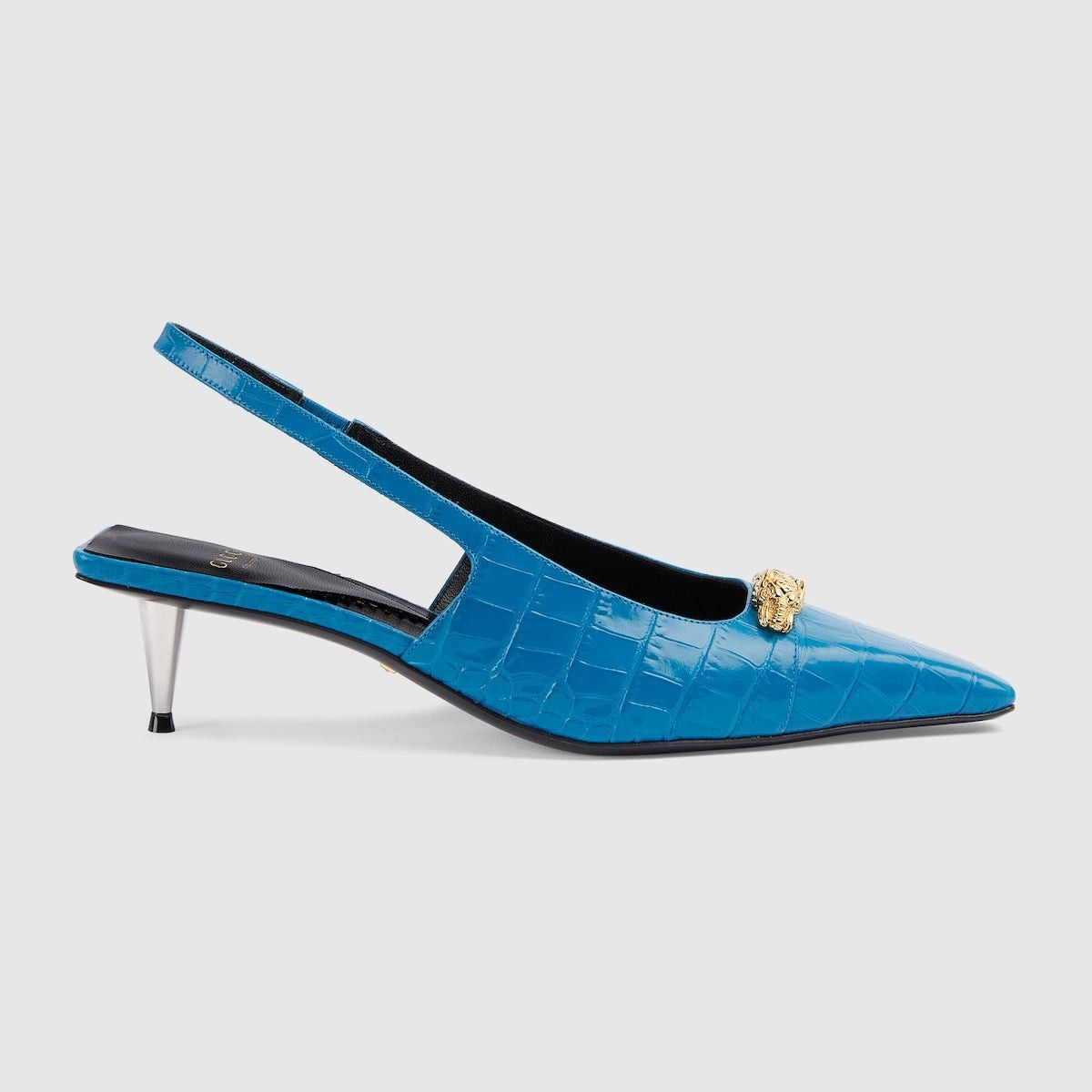 Gucci Gucci Crocodile Print Pumps SIZE 36.5 Size ONE SIZE - 1 Thumbnail
