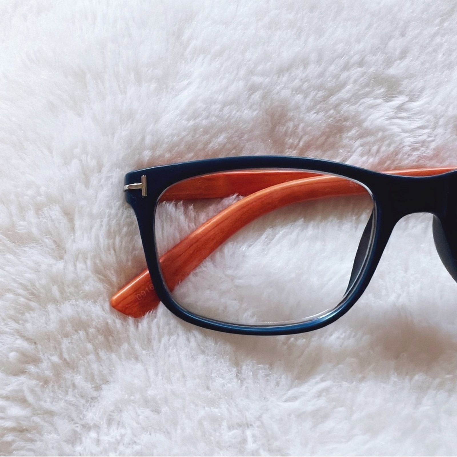 Other Olivia Blue with Orange Wood Reader Glasses Size ONE SIZE - 3 Thumbnail