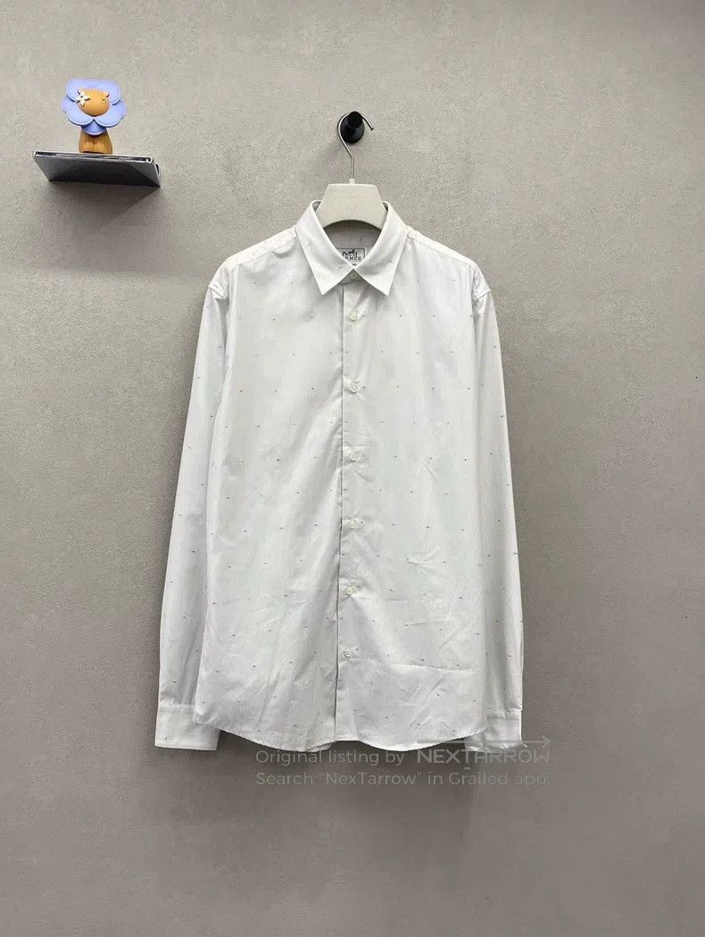 Hermes Hermes size 39 Striped H white shirt Size US M / EU 48-50 / 2 - 1 Thumbnail