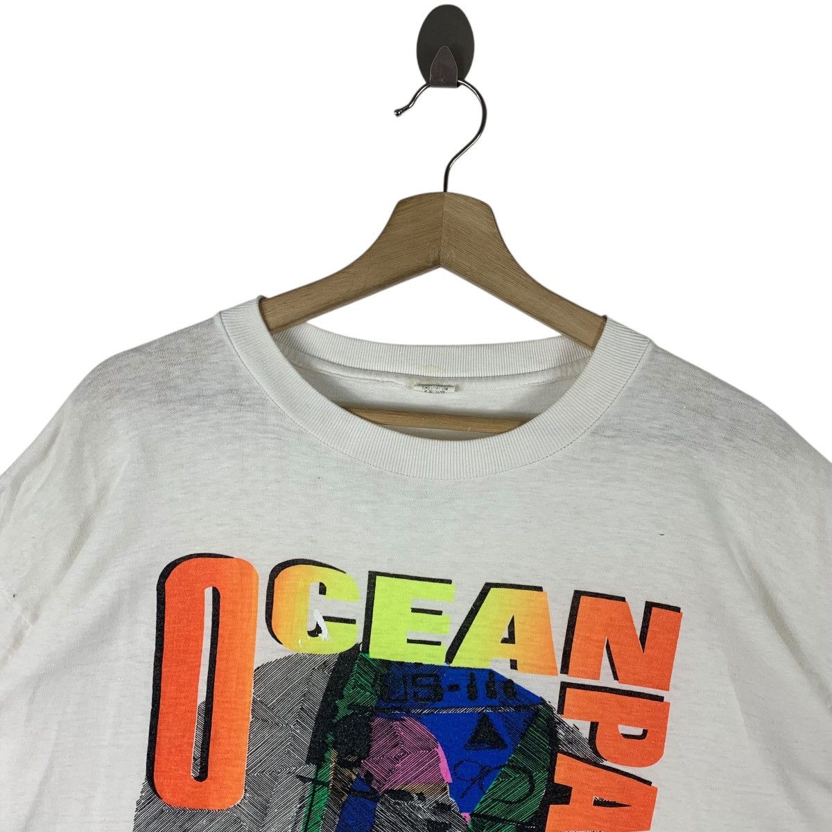 Designer × Ocean Pacific × Vintage Vintage 90s OCEAN PACIFIC Surfing big printed tee Size US XL / EU 56 / 4 - 2 Thumbnail
