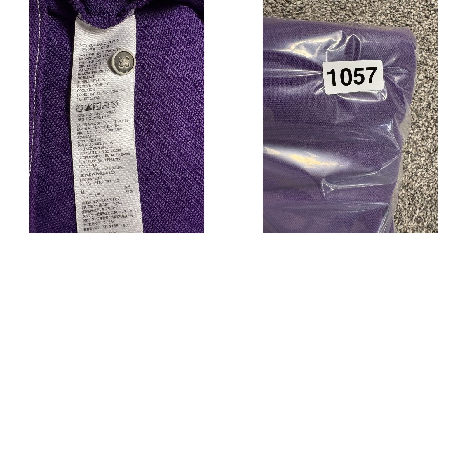 Tommy Bahama VINTAGE Tommy Bahama Polo Shirt Mens XL Purple 100% Cotton Golf TCU Horned Frogs Button Collar Short Sleeve Size US XL / EU 56 / 4 - 8 Thumbnail