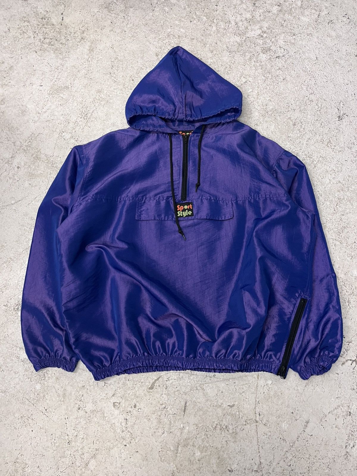 Vintage Vintage purple sport style windbreaker Size US XL / EU 56 / 4 - 2 Thumbnail