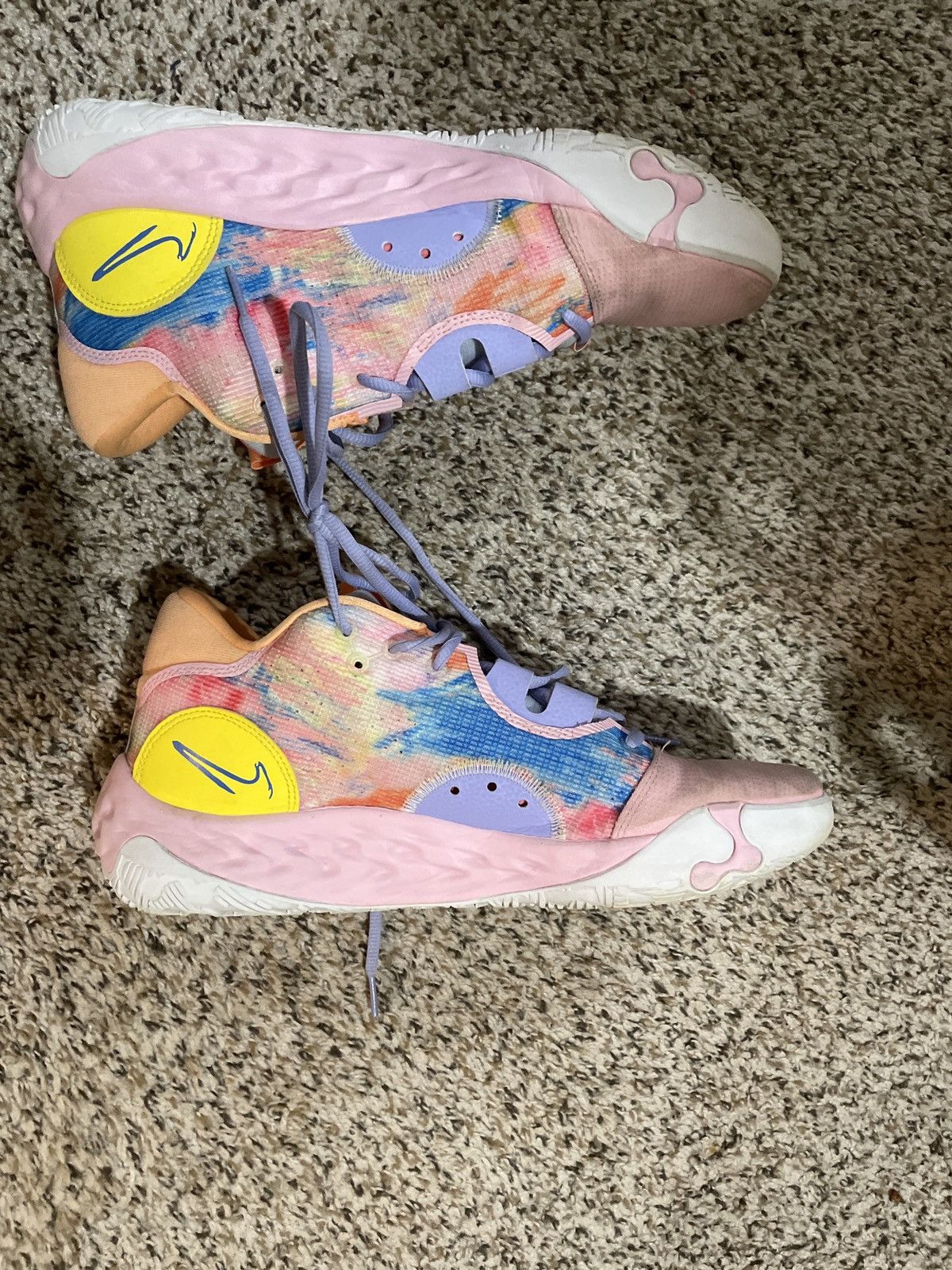 Nike Paul George 6 ‘Painted Swoosh’ Size US 12 / EU 45 - 5 Thumbnail