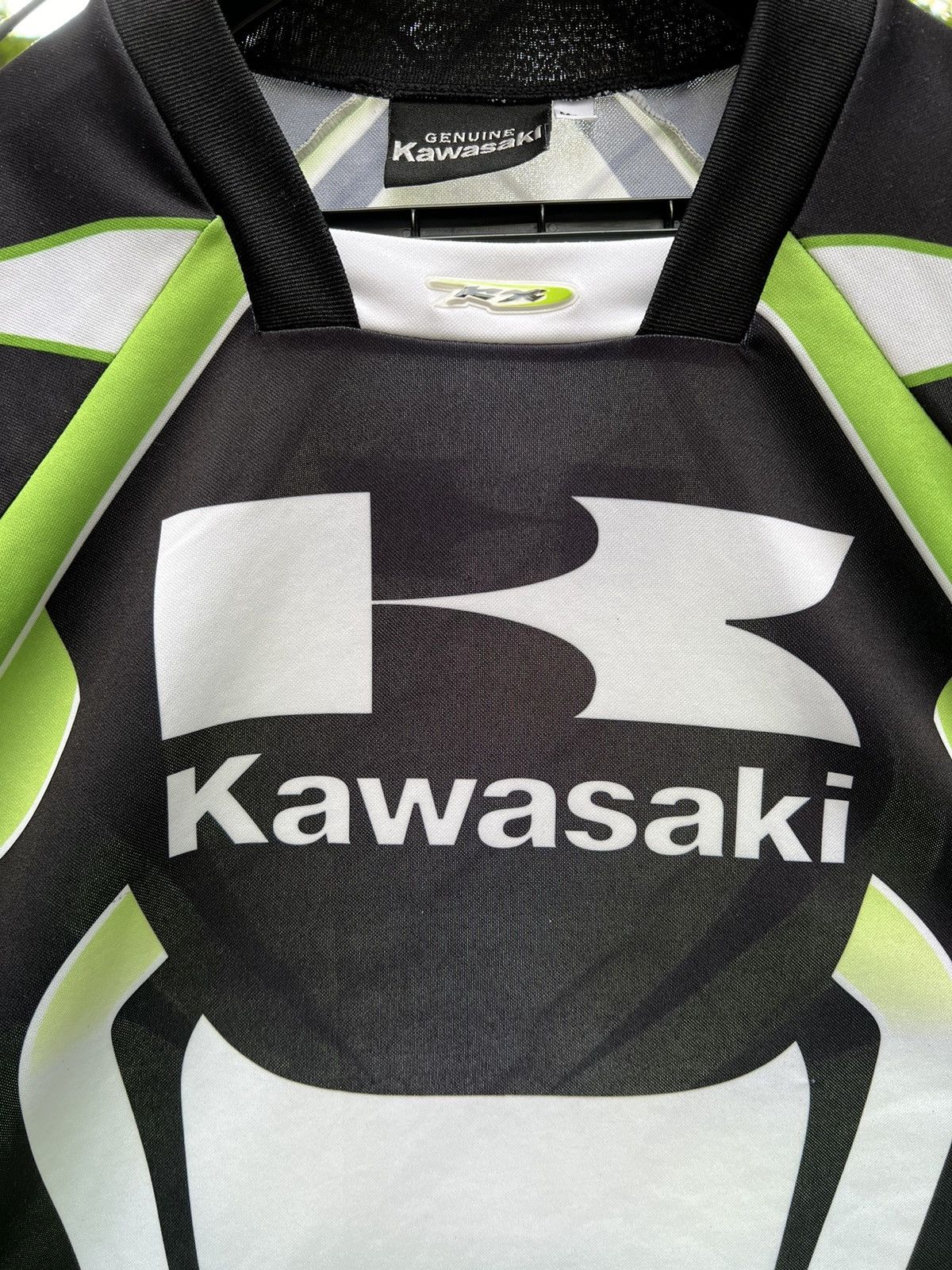 Vintage Kawasaki Motorcycle Longsleeve Jersey Top Size US L / EU 52-54 / 3 - 2 Thumbnail
