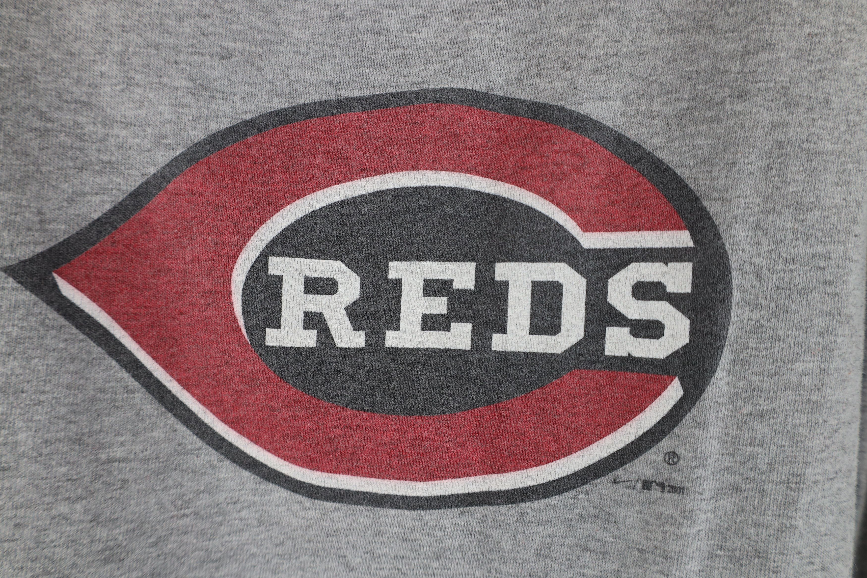 Nike Vintage Y2K 2001 Nike Swoosh Cincinnati Reds T-Shirt Gray Size US L / EU 52-54 / 3 - 6 Thumbnail