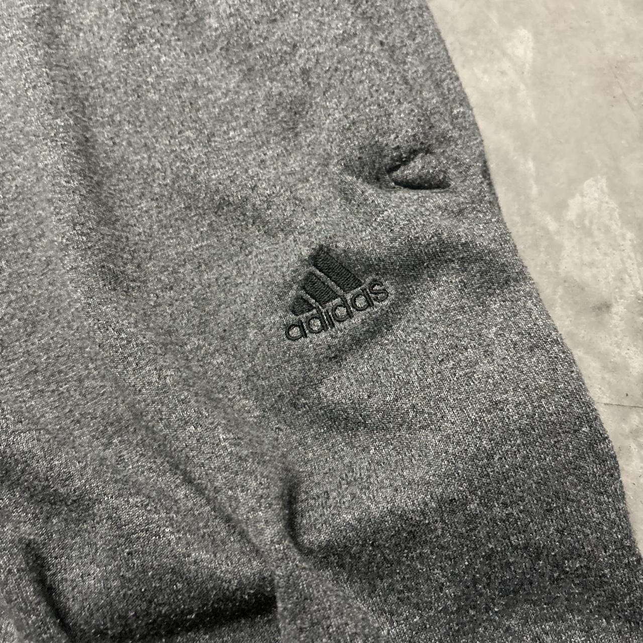 Adidas × Vintage Crazy Vintage Y2K/2000s Dark Grey Adidas Track Drill Essential Sweatpants! Size US 34 / EU 50 - 4 Thumbnail