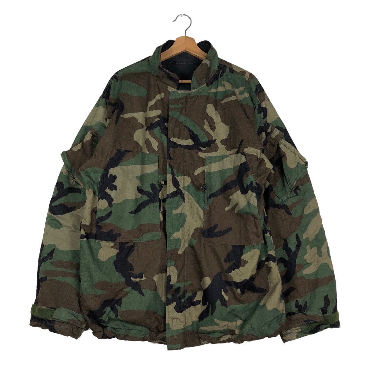 Vintage 🔥Vintage Chore Military Chemical Protective Jacket Camo Size US M / EU 48-50 / 2 - 1 Thumbnail