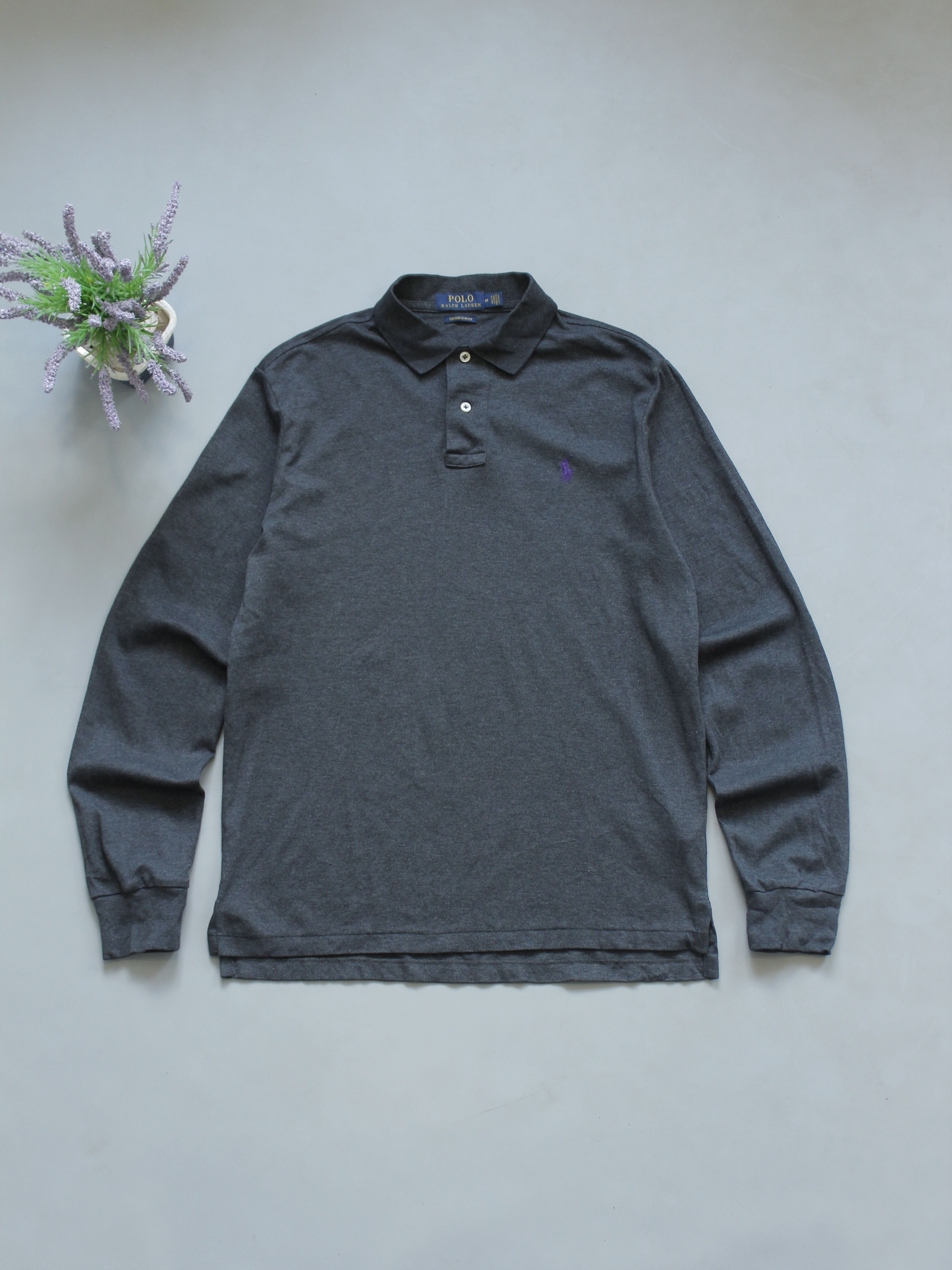 Polo Ralph Lauren Polo Ralph Lauren Prl longsleeve shirt gray mens m rl Size US M / EU 48-50 / 2 - 1 Thumbnail