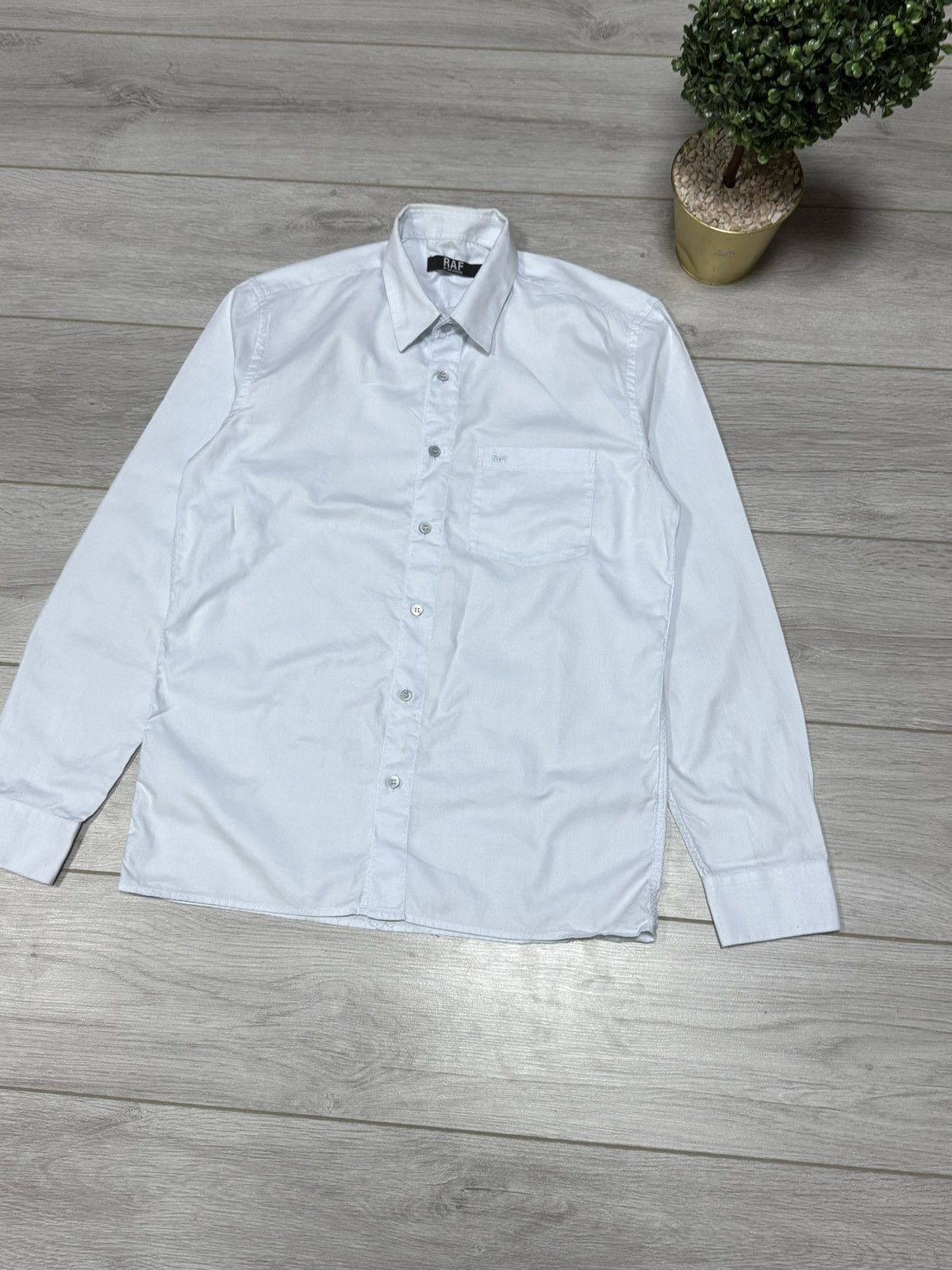 Raf by Raf Simons RAF Simons pocket logo shirt buttons Size US L / EU 52-54 / 3 - 3 Thumbnail