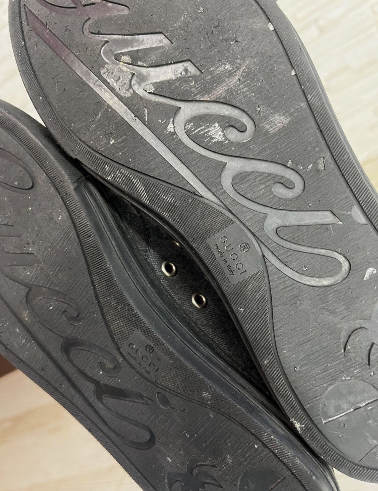 Gucci Gucci GG Logo Low Top Sneakers 426189 Size 10 Size US 10 / EU 43 - 8 Thumbnail