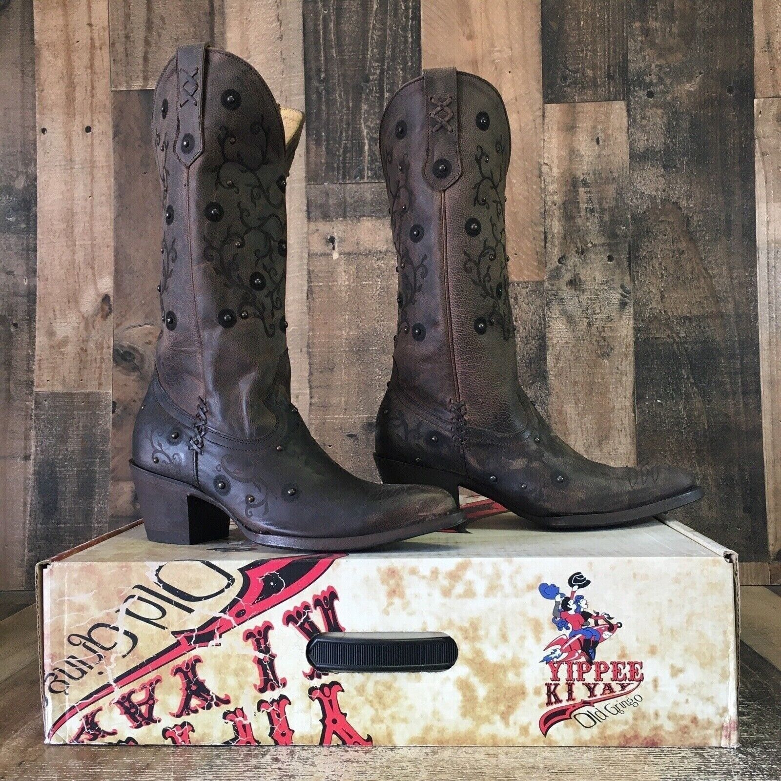 Old Gringo Old Gringo Merary 13" Studded Cowboy Boots Womens 7 B Size US 7 / IT 37 - 11 Thumbnail