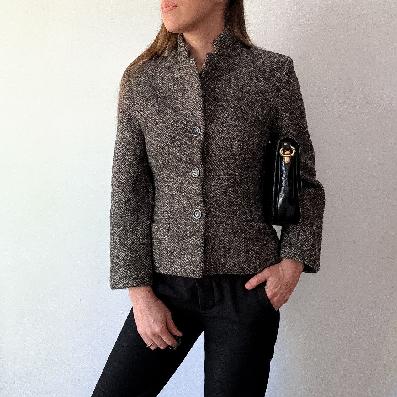 Jean Paul Gaultier Rare Jean Paul Gaultier Tweed fitted boucle wool blazer Y2K Size S / US 4 / IT 40 - 5 Thumbnail