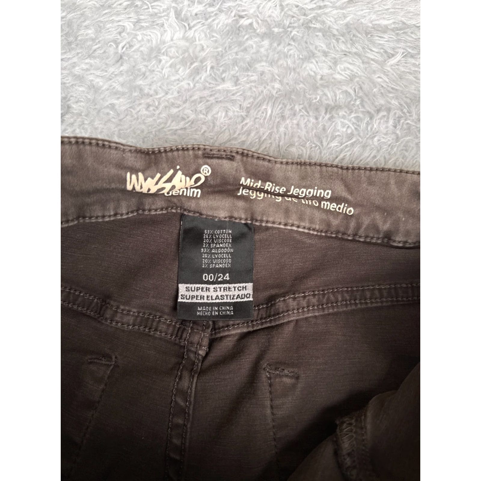 Mossimo VINTAGE Mossimo Jeans Womens Brown Denim Skinny Jegging Mid Rise Ankle Zip 26x28 00 5-Pocket Design Mens? Size 24" / US 00 / IT 34 - 6 Thumbnail