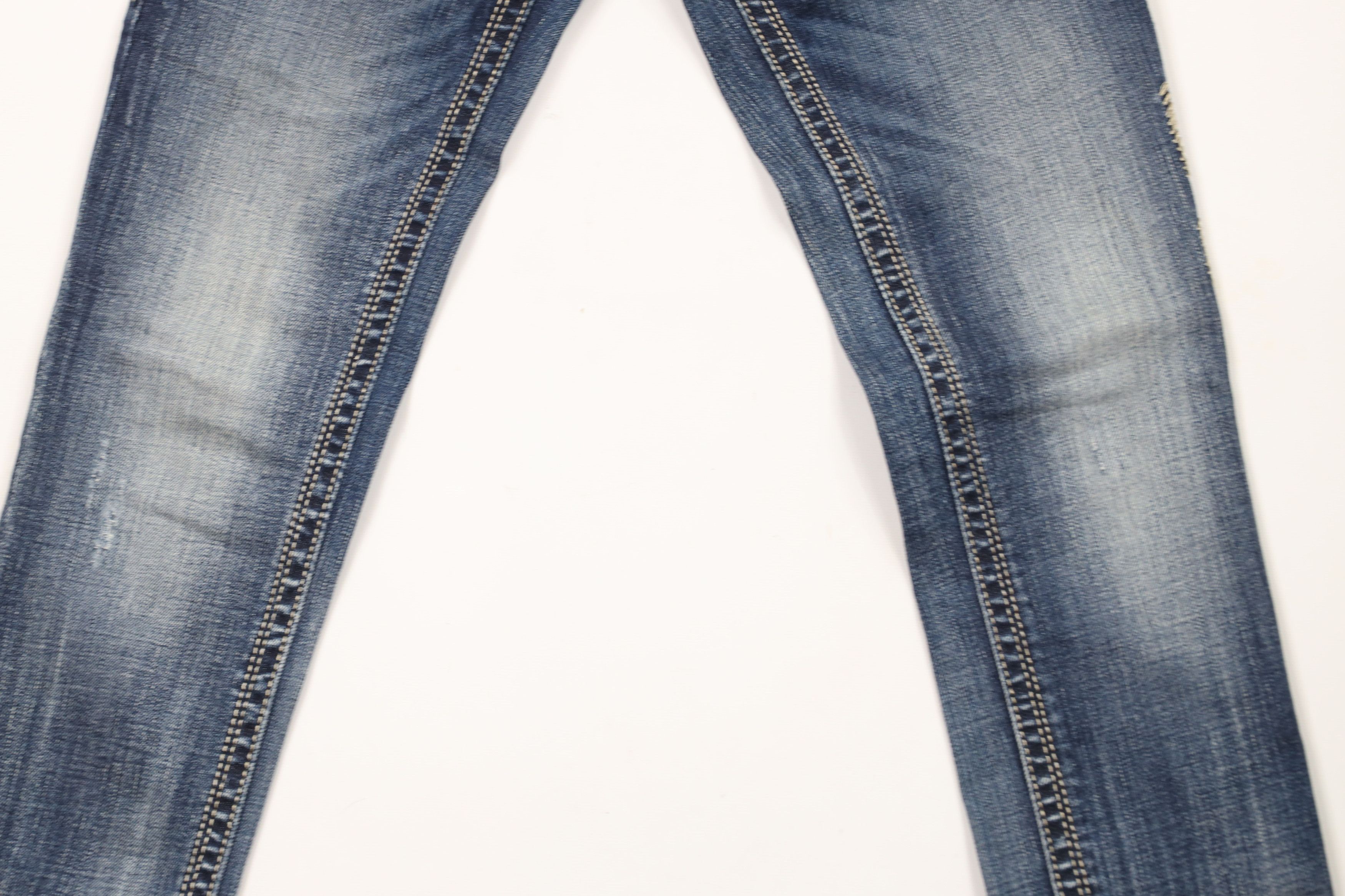 Rock Revival × Vintage Rock Revival Fleur de Lis Gwen Skinny Denim Jeans Blue Size 26" / US 2 / IT 38 - 3 Thumbnail