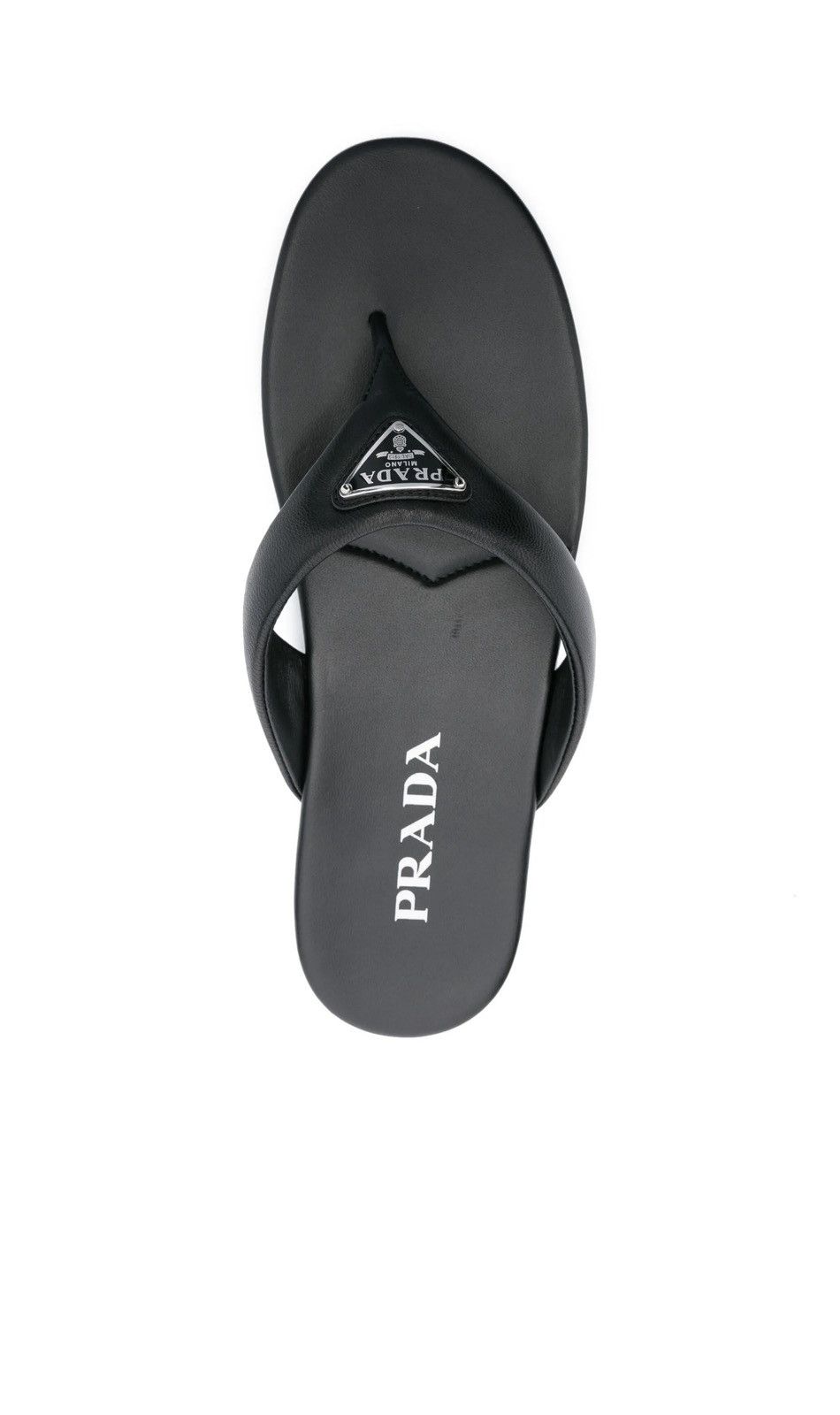Prada Prada triangle leather flip flops Size US 5 / IT 35 - 7 Thumbnail