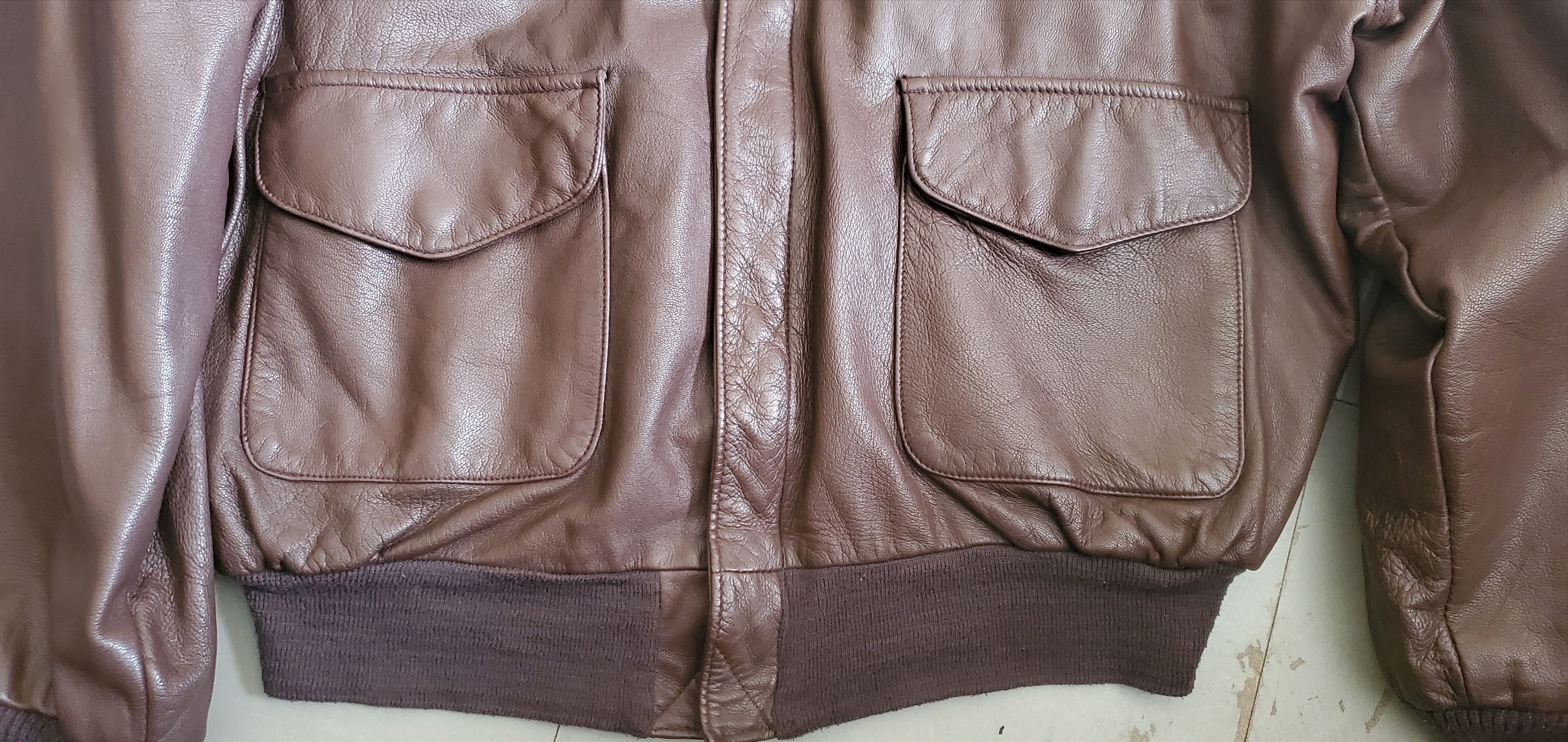 Cooper Cooper A-2 Goatskin Leather Cockpit Jacket Size US M / EU 48-50 / 2 - 2 Thumbnail