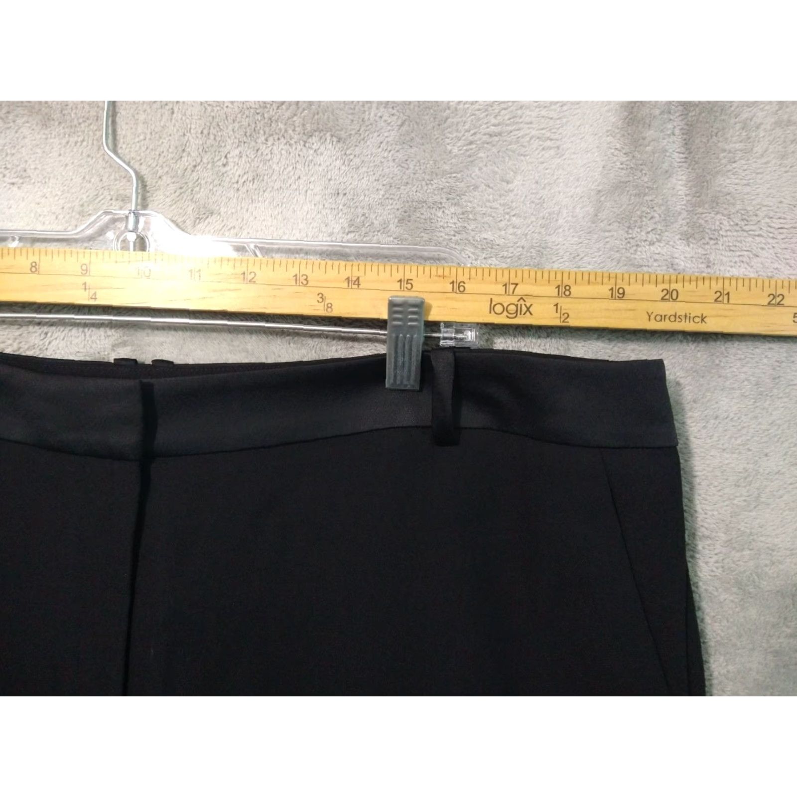 Boden Boden Pants Womens 16 Black Wide Leg High Rise Crop Stretch Flat Front Size 38" / US 16 / IT 52 - 3 Thumbnail