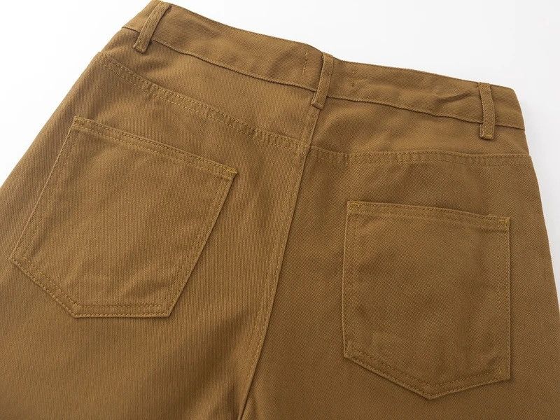 Japanese Brand × Jean Brown streetwear flare jeans pants Size US 32 / EU 48 - 13 Thumbnail