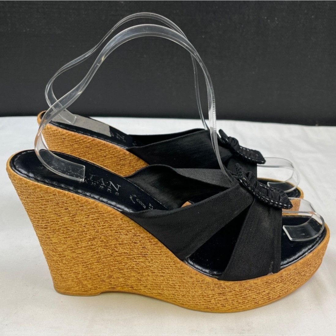 Other Italian Shoesmakers Women's Black Shoes/Wedge Sandals Sz 9 S Size US 9 / IT 39 - 5 Thumbnail