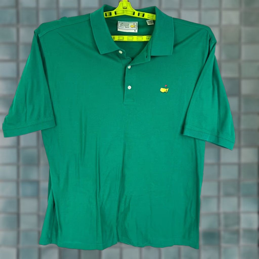 Augusta Sportswear VINTAGE? No, Augusta Sportswear Polo Shirt Mens XL Green Golf Logo 100% Cotton Short Sleeve Knit Shirt Polo Size US XL / EU 56 / 4 - 1 Thumbnail