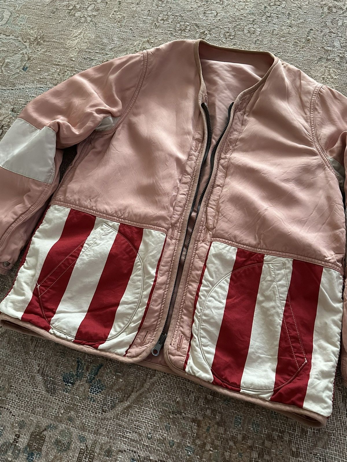 Visvim VISVIM IRIS LINER JKT 19SS PINK STRIPE Size US XL / EU 56 / 4 - 3 Thumbnail