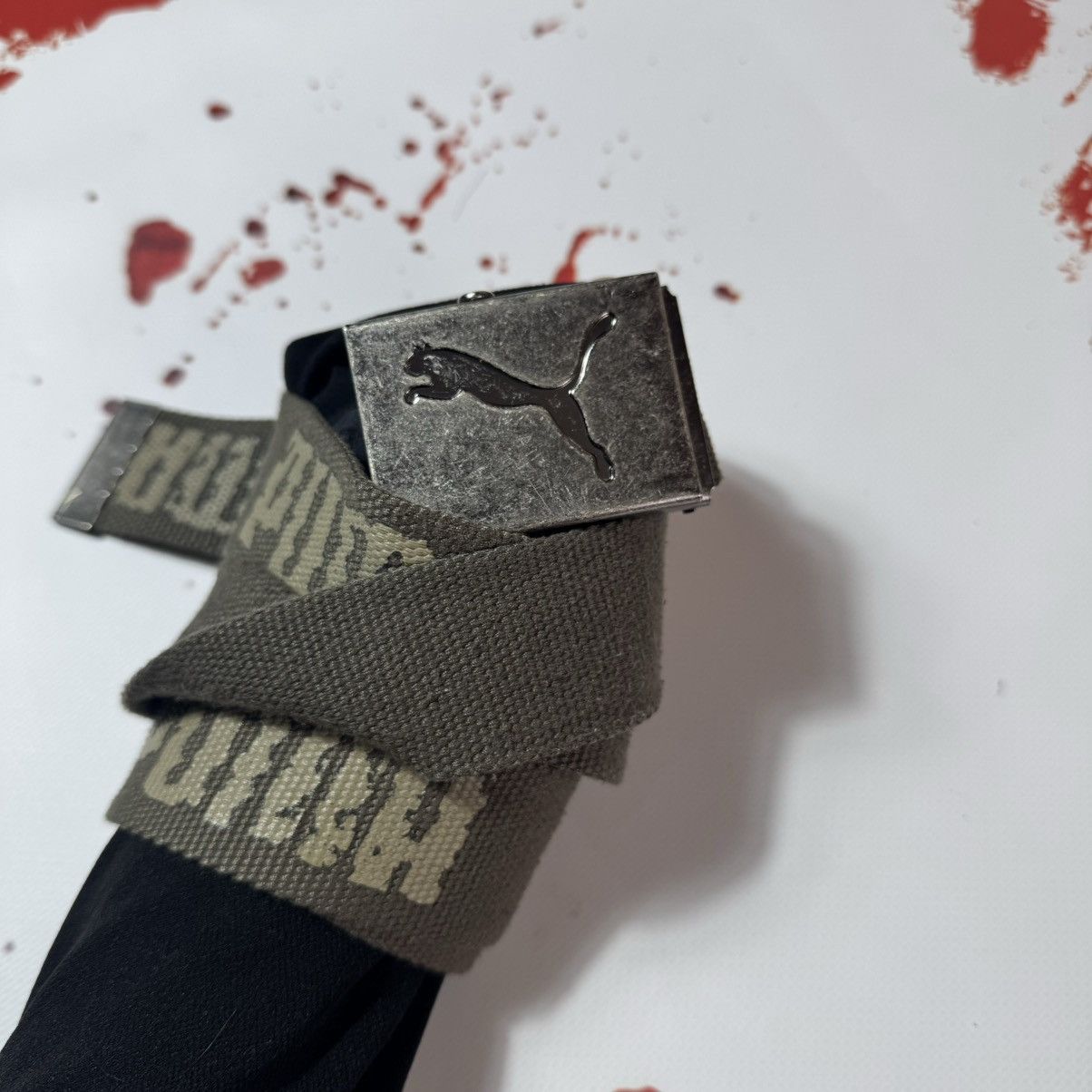 Streetwear × Stussy Stussy 8 Ball Studded Belt Raw Cowhide