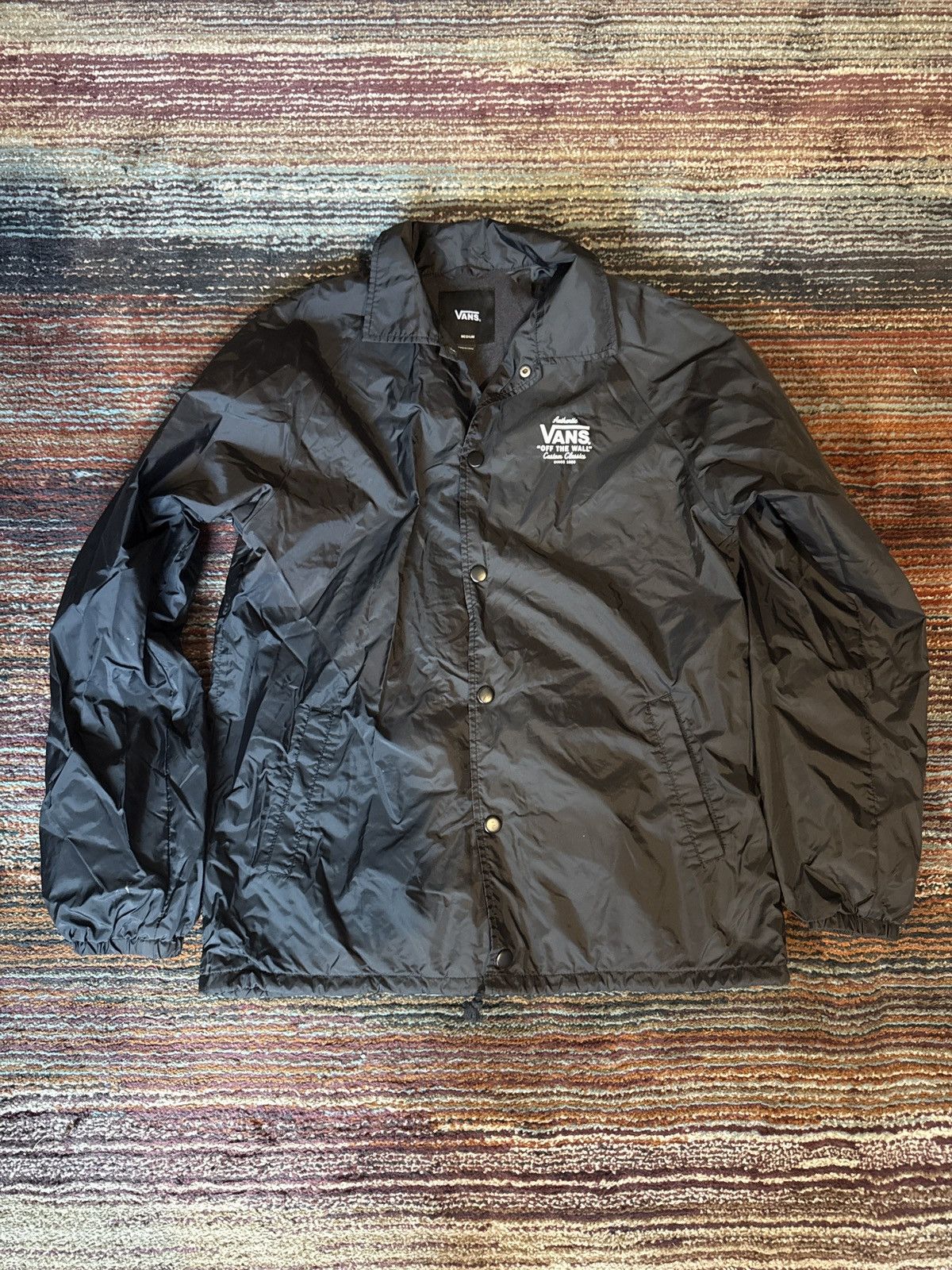 Vans Vans Off the Wall Lightweight Waterproof Windbreaker Jacket Size US M / EU 48-50 / 2 - 1 Thumbnail
