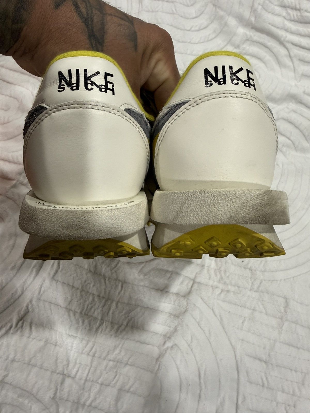 Nike × Sacai × Undercover Nike waffle sacai size 10.5 black/yellow/white Size US 10.5 / EU 43-44 - 5 Thumbnail
