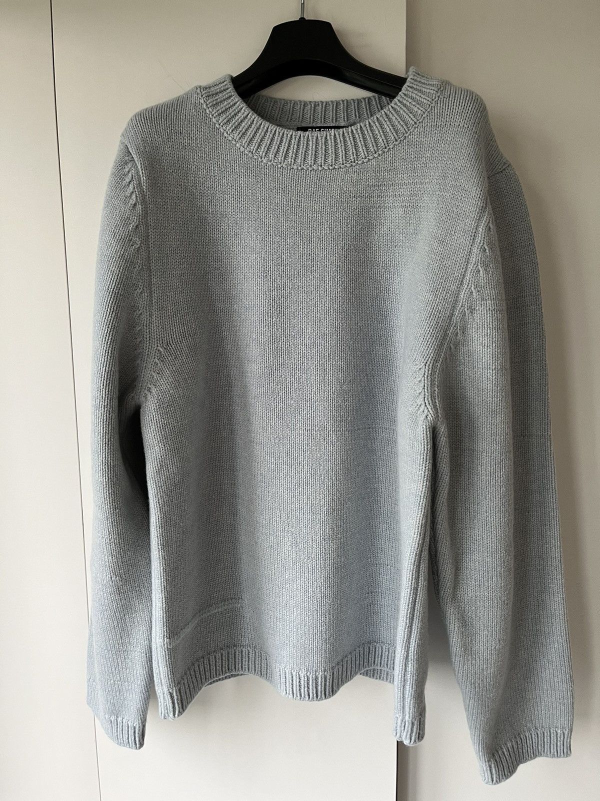 Raf Simons BNWT Raf Simons baby blue oversize faulty stitch sweater Size US S / EU 44-46 / 1 - 3 Thumbnail