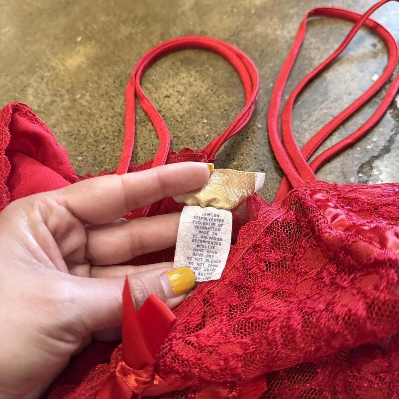 Other Red Lace Nylon & Lace Camisole Tank Size M / US 6-8 / IT 42-44 - 5 Thumbnail
