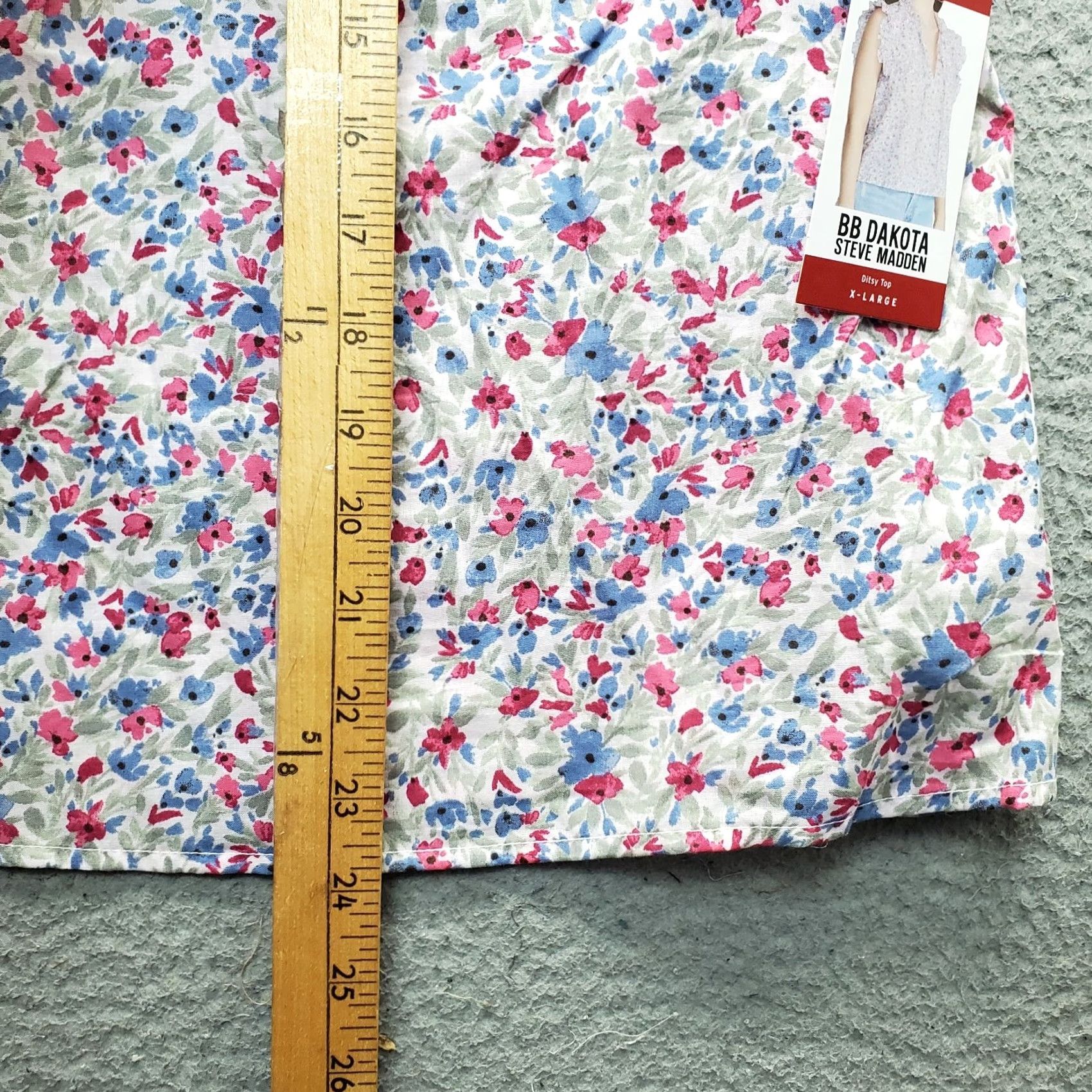 BB Dakota BB Dakota Steve Madden Ditsy Top Women XL Multicolor Floral Sleeveless Tie Front Size XL / US 12-14 / IT 48-50 - 4 Thumbnail