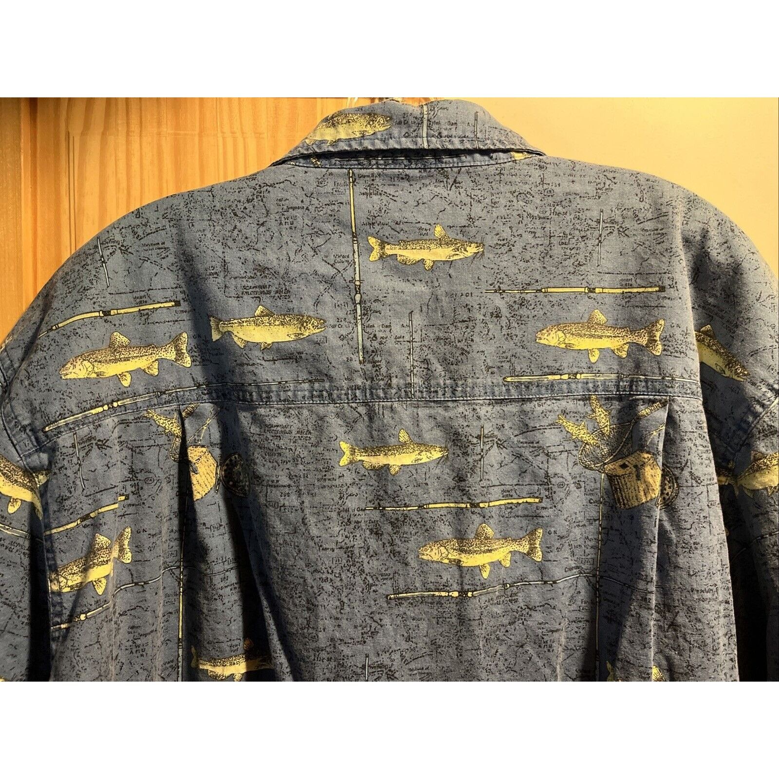 White Sierra White Sierra VTG Shirt Men’s XL Button Blue SS Fish Cotton Size US XL / EU 56 / 4 - 9 Thumbnail