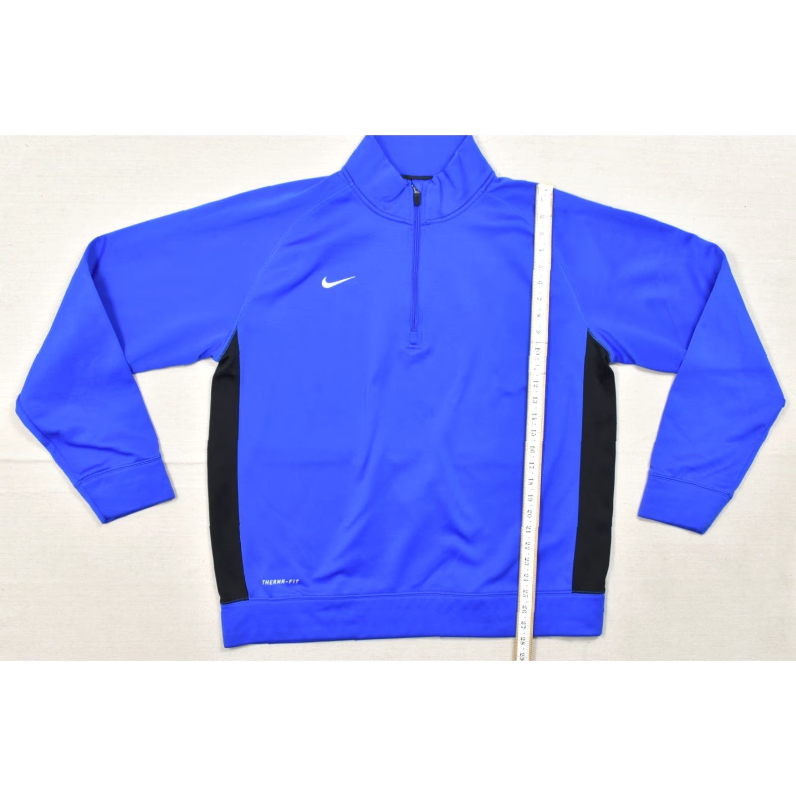 Nike Nike Therma-Fit Men's XXL 1/4 Zip Pullover Fleece Jacket Blue Black Performance Sweater Pullover Casual Winter Spring Fall Mens Size US XXL / EU 58 / 5 - 4 Thumbnail