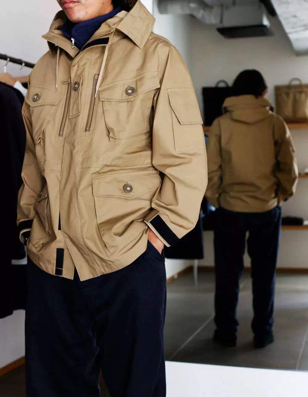 Nanamica nanamica gore-tex cruiser jacket in beige Size US M / EU 48-50 / 2 - 1 Thumbnail
