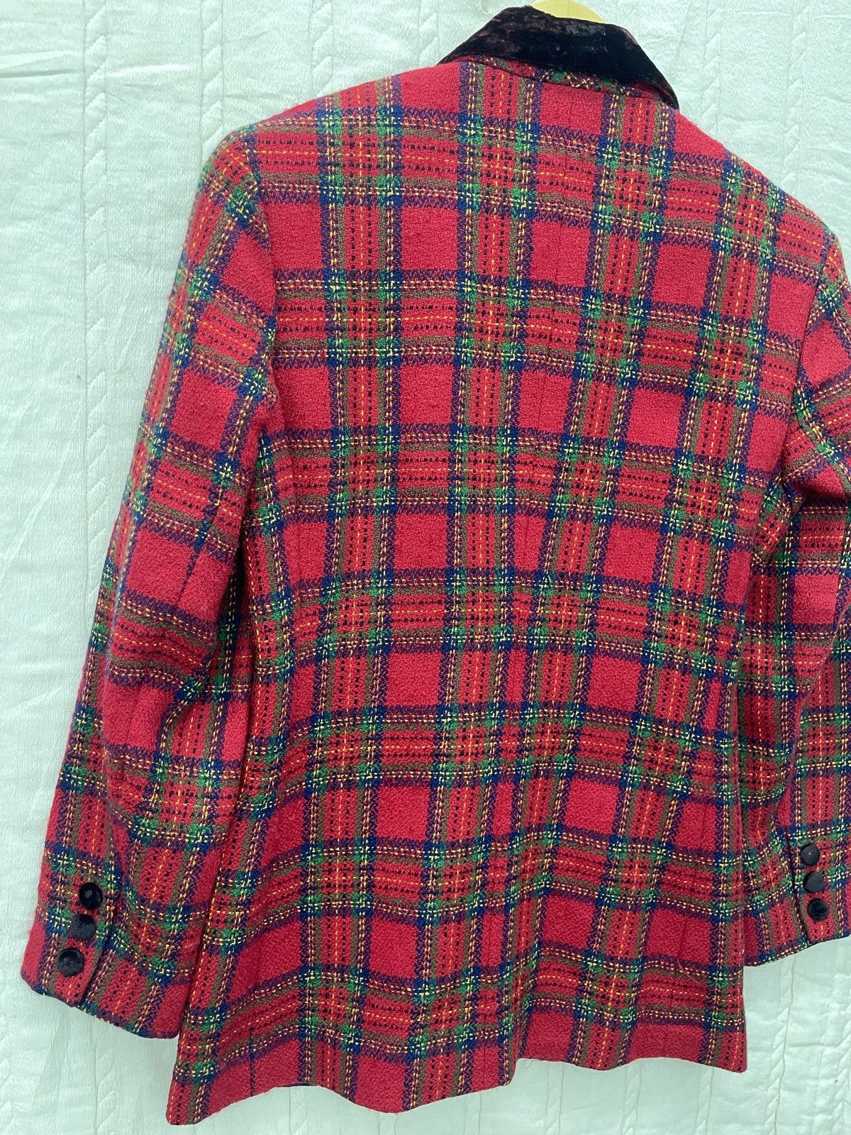 Robert Talbott × Talbots × Vintage ARCHIVE💥TALBOTS PETITES WOOL BLAZER Size S / US 4 / IT 40 - 5 Thumbnail