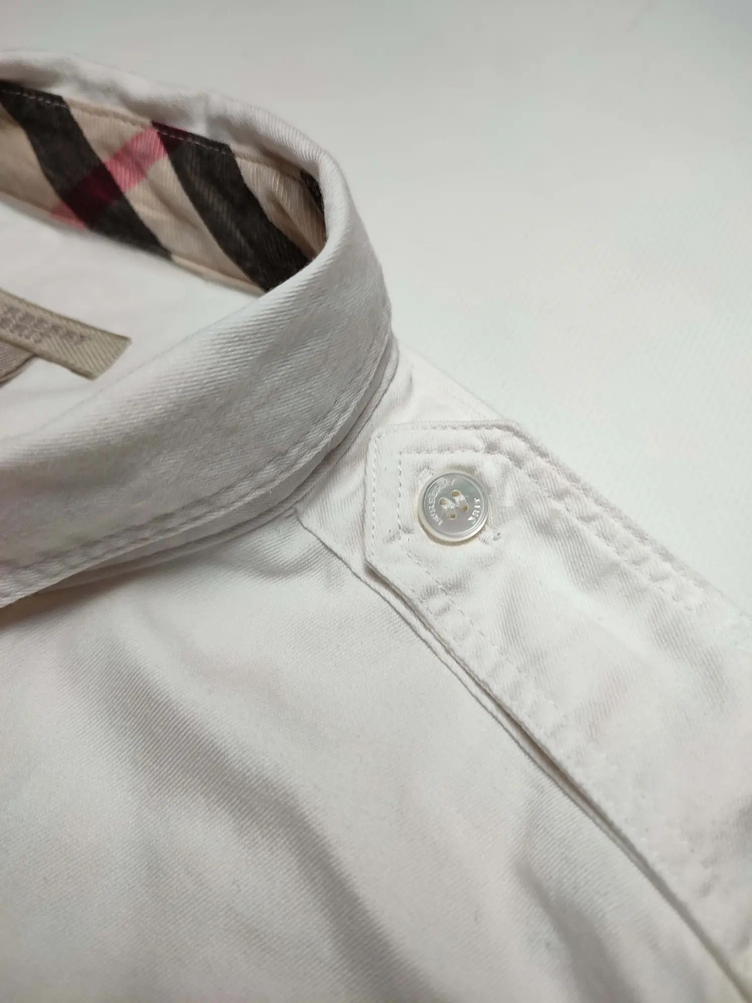 Burberry Burberry nova check neck white button shirt Size M / US 6-8 / IT 42-44 - 7 Thumbnail