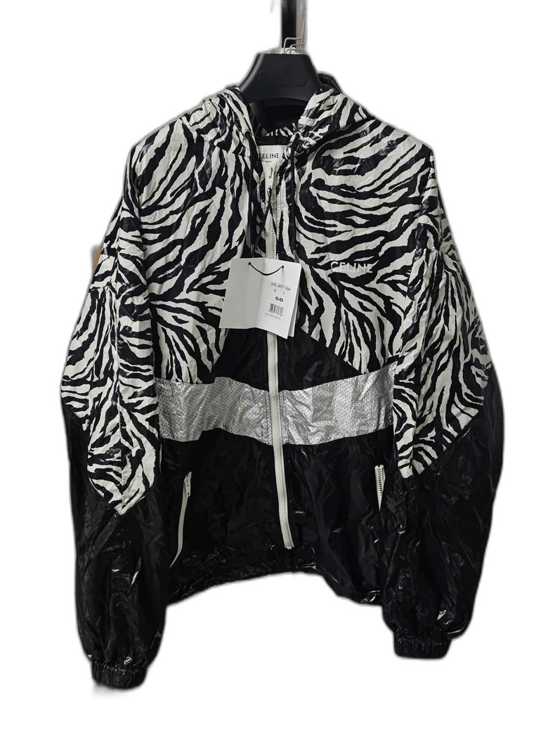Celine CELINE Tiger Pattern Hoodie Jacket Long Sleeve Size US L / EU 52-54 / 3 - 1 Thumbnail