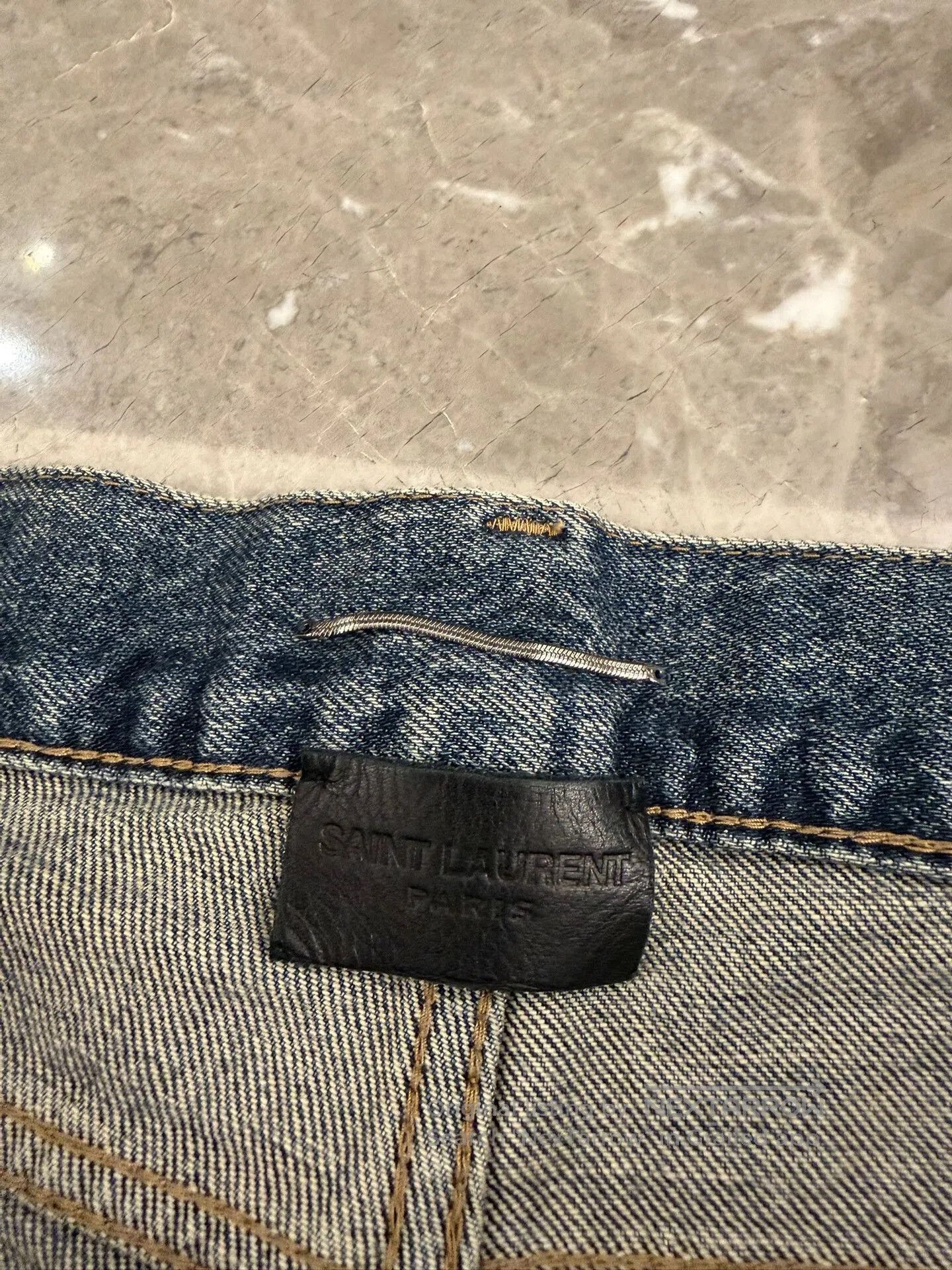 Saint Laurent Paris Saint Laurent Blue Denim Jeans Size 33. Size US 33 - 3 Thumbnail
