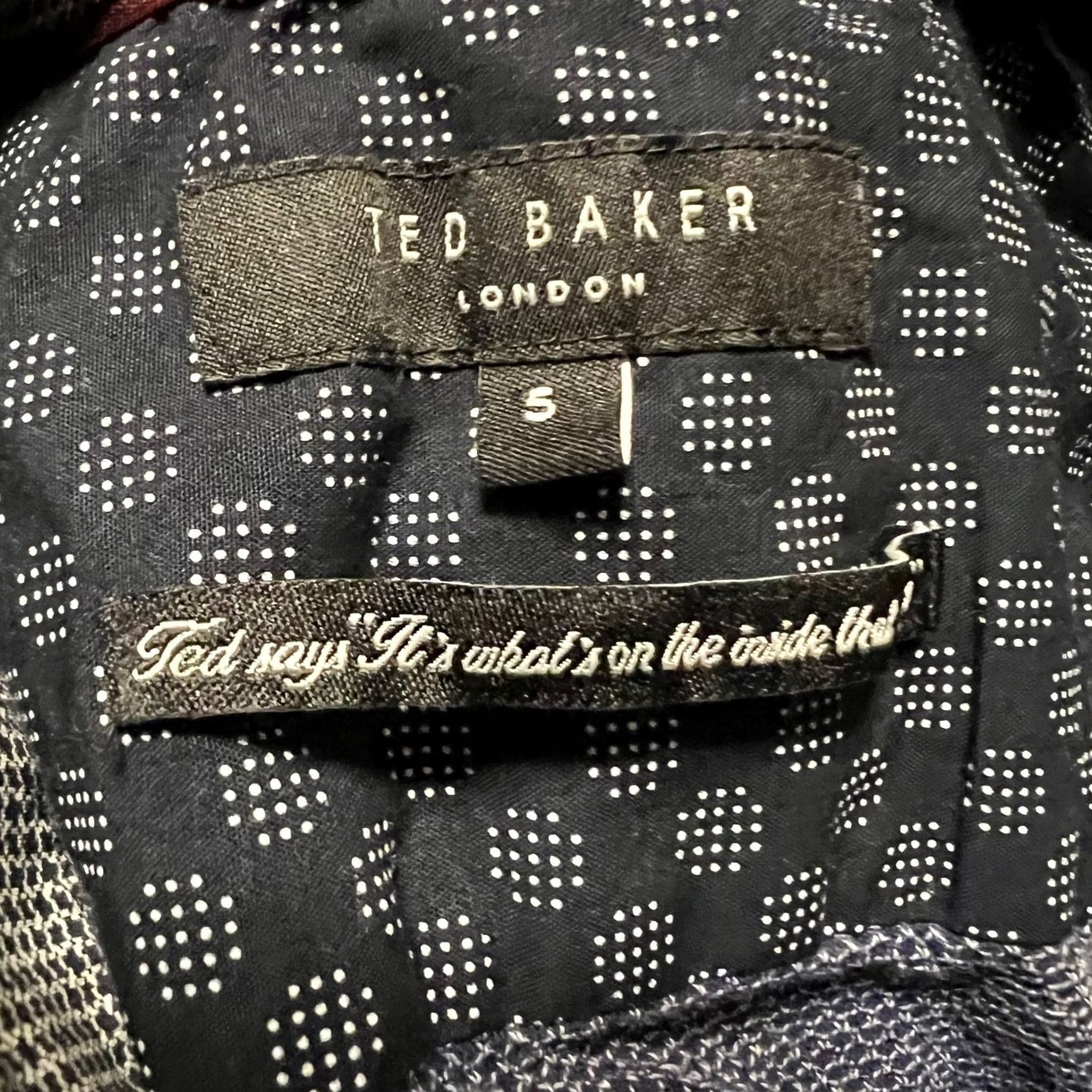 Ted Baker Ted Baker Shirt Small Blue Short Sleeve Button Mens Size US S / EU 44-46 / 1 - 6 Thumbnail