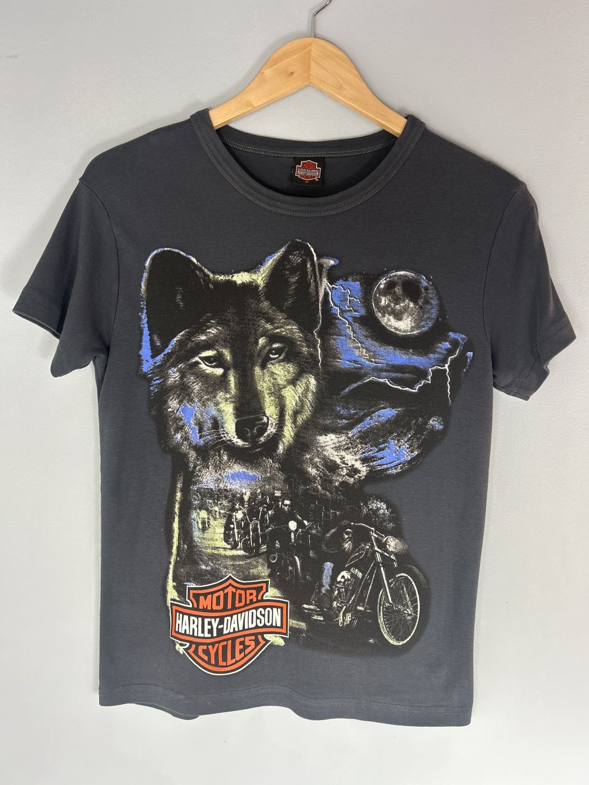 Harley Davidson Wolf Shirt | Grailed