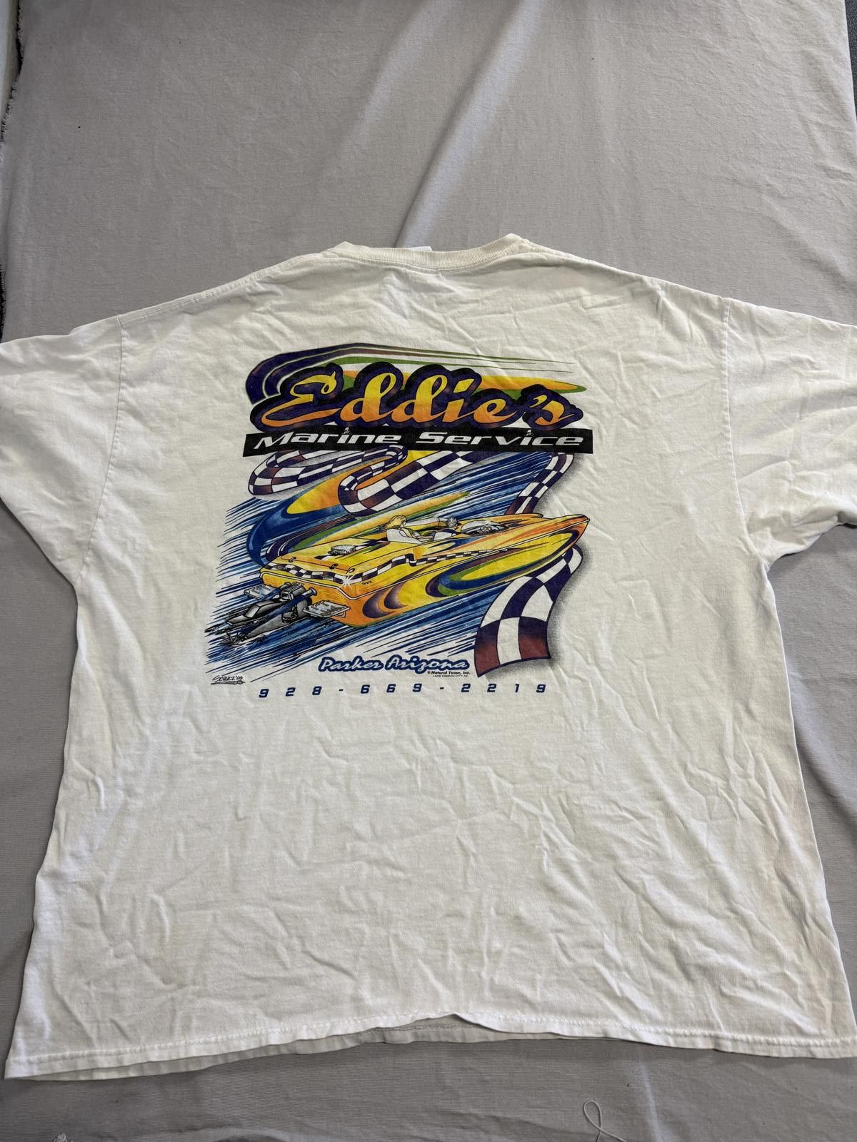 Gildan Speedboat T-shirt Lake Havasu Eddie's Marine Service 2XL Size US XXL / EU 58 / 5 - 3 Thumbnail