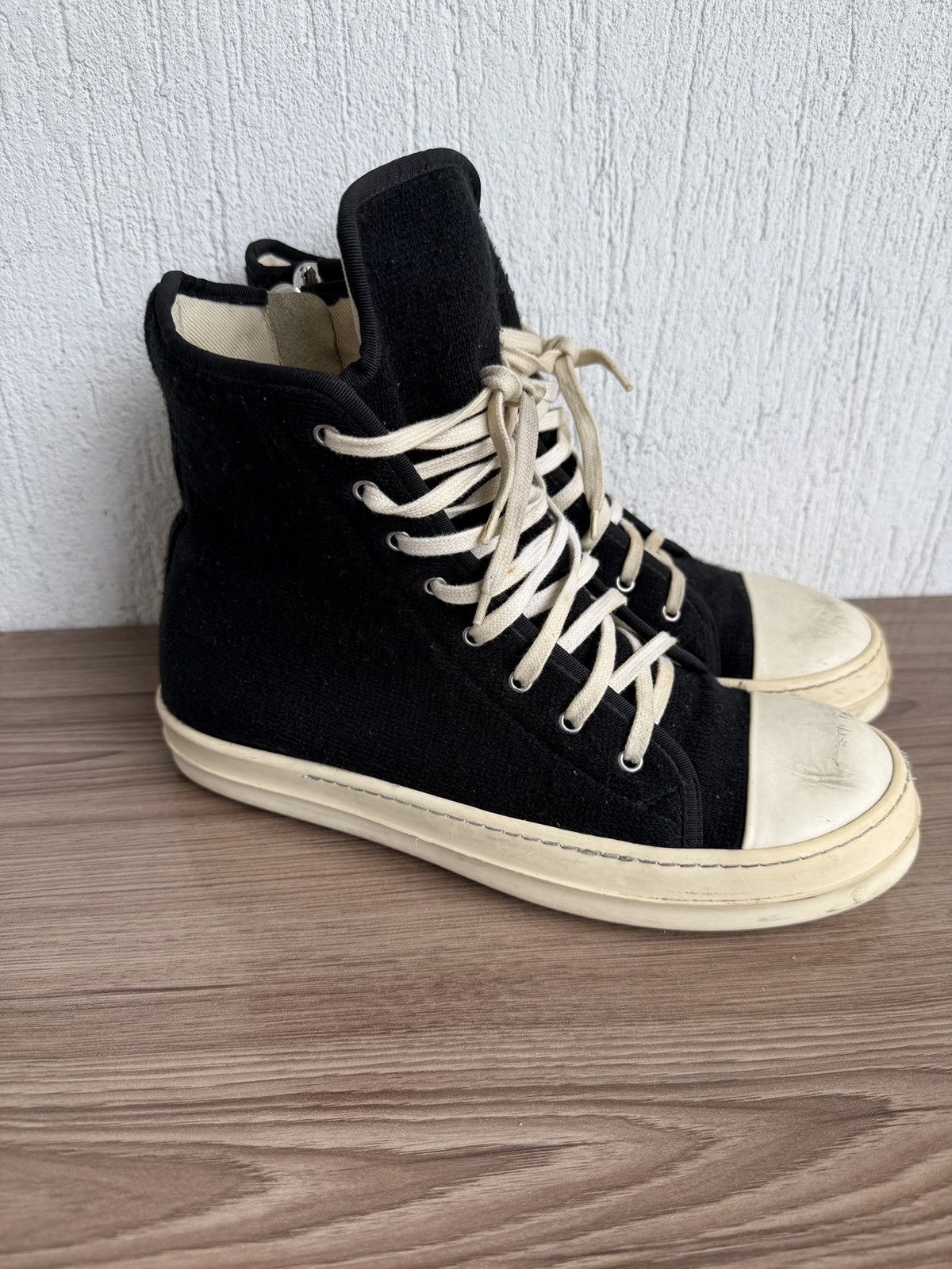 Rick Owens Drkshdw wool drkshdw ramones Size US 10.5 / EU 43-44 - 3 Thumbnail