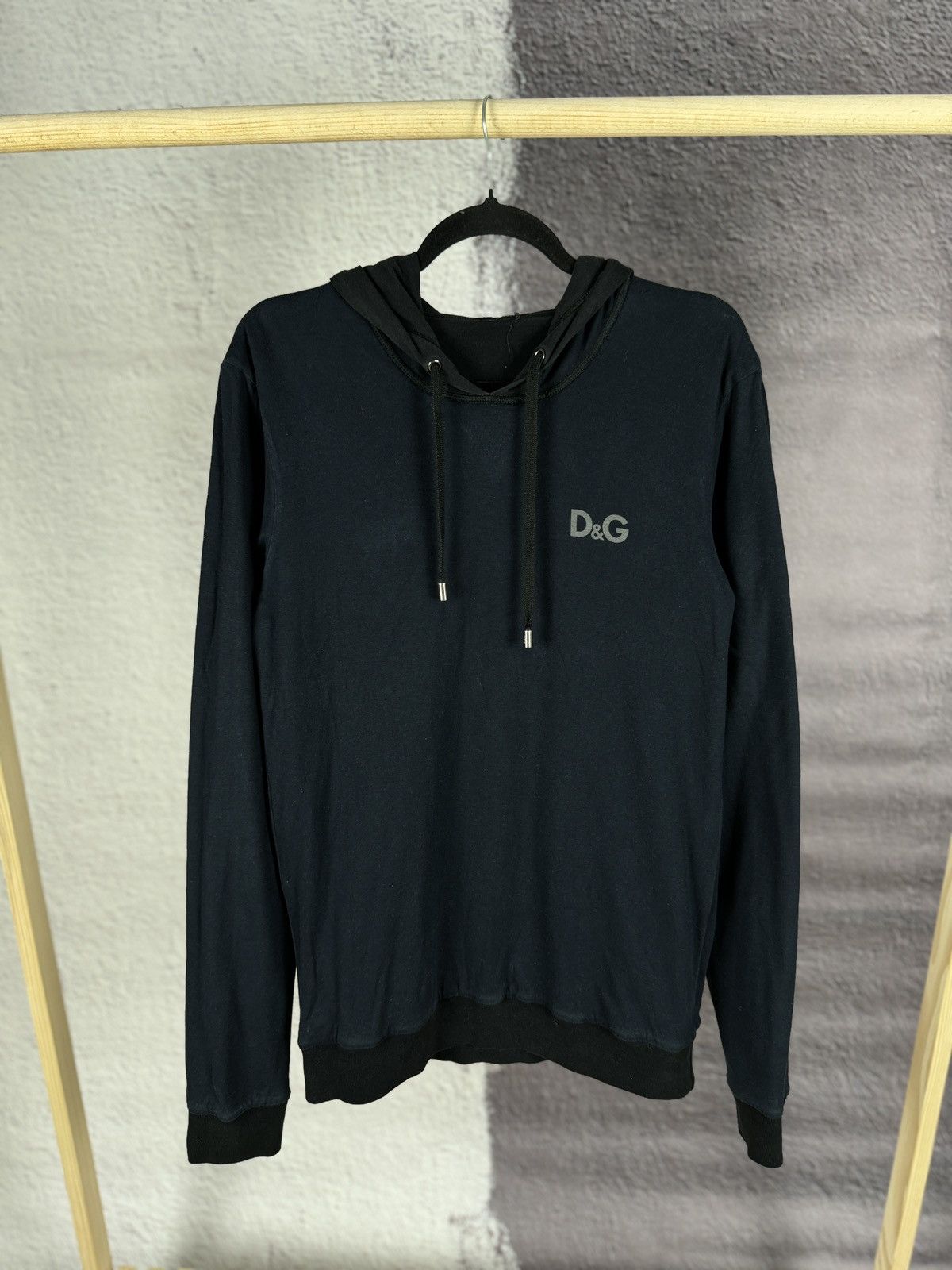 Dolce & Gabbana Dolce & Gabbana reversible black/navy hoodie embroidery logo Size US S / EU 44-46 / 1 - 9 Thumbnail